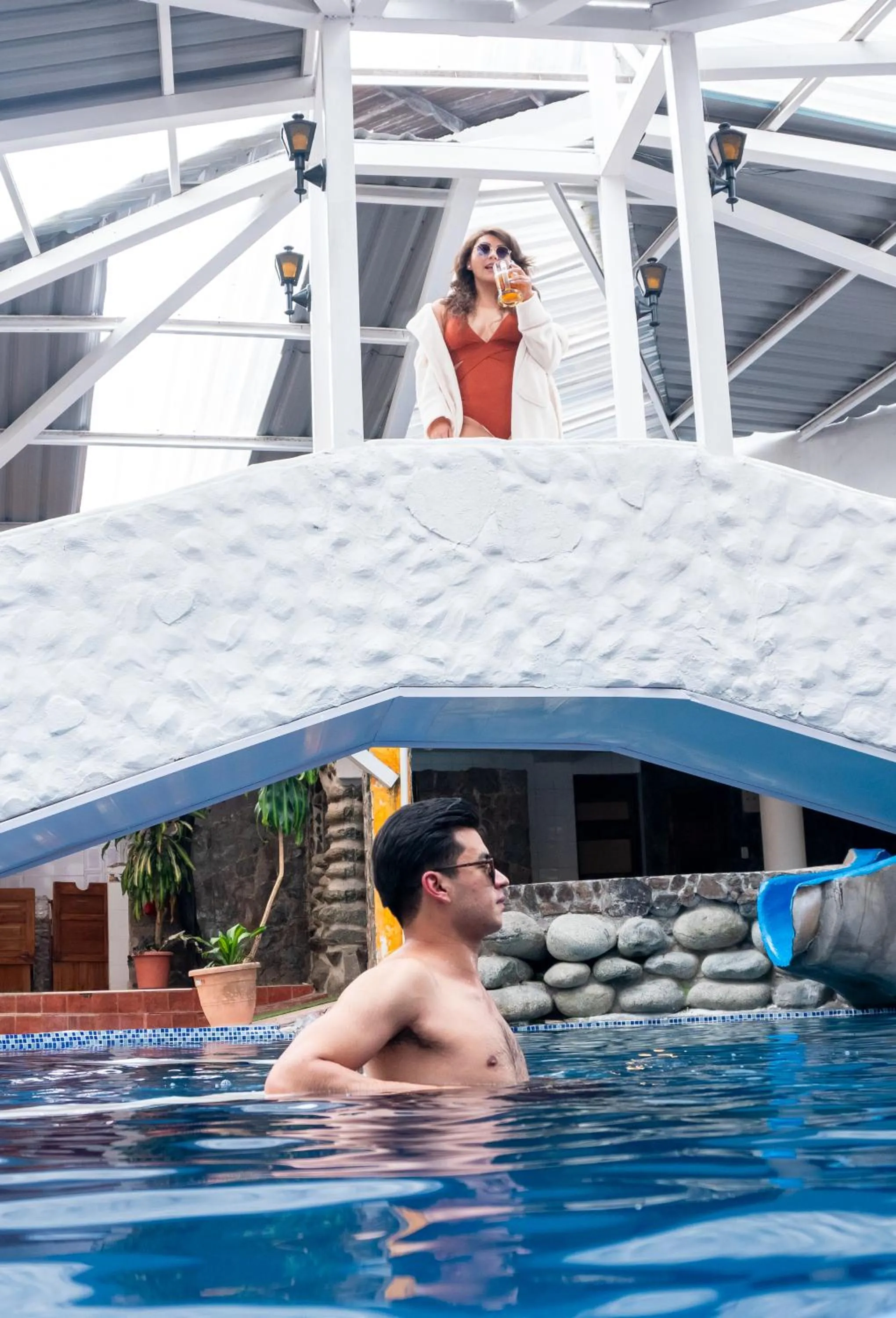 Pool view in Spa Hosteria Miramelindo