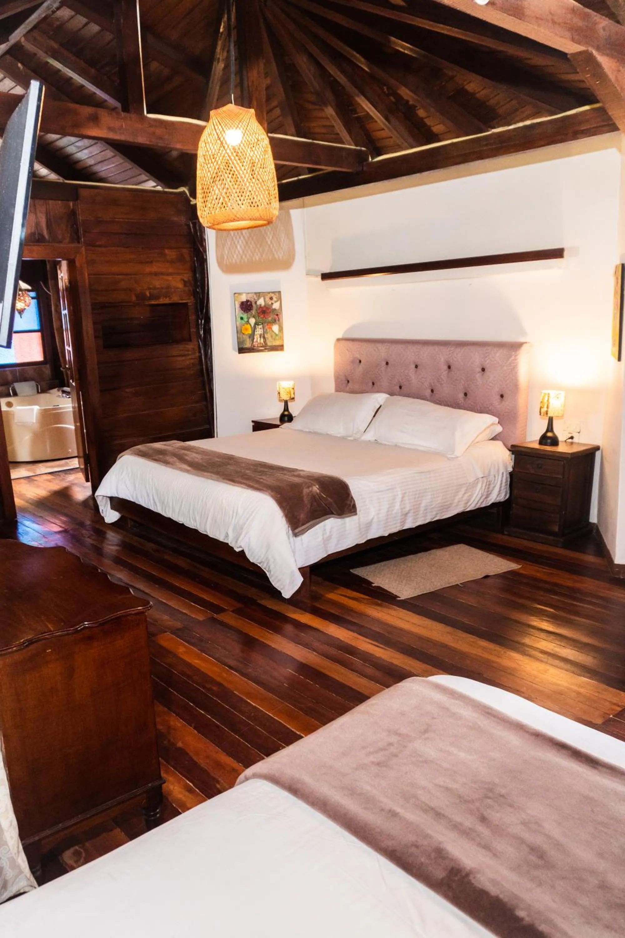 Bed in Spa Hosteria Miramelindo