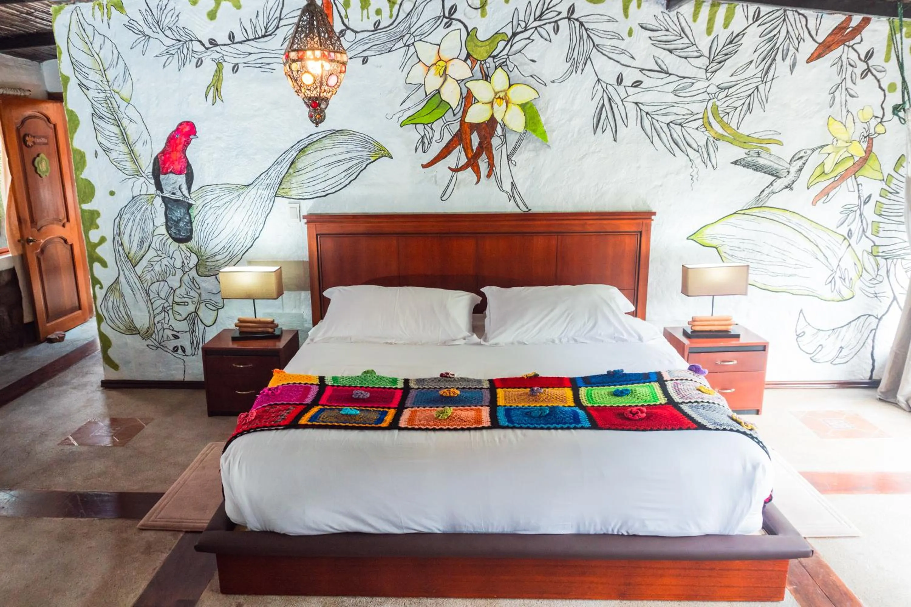 Bed in Spa Hosteria Miramelindo