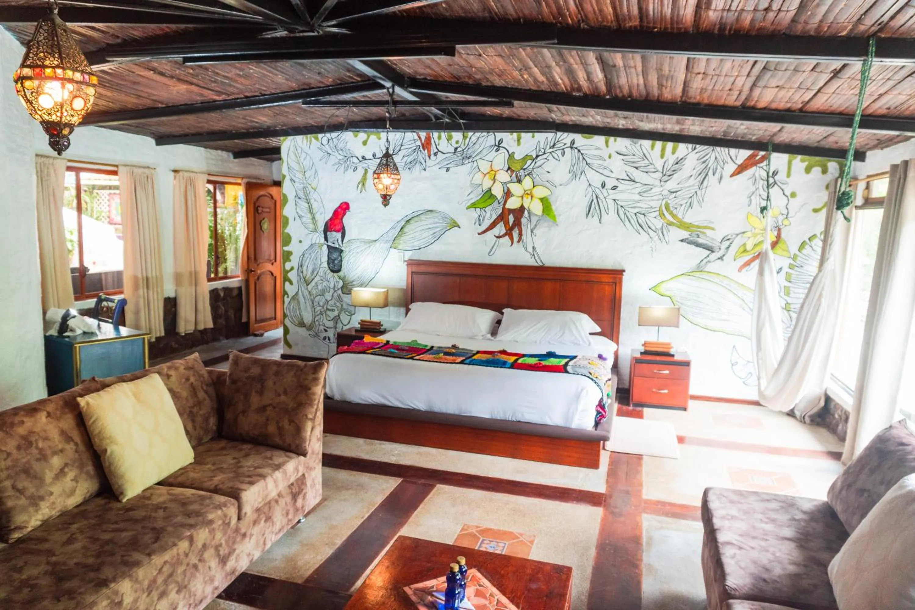 Bed in Spa Hosteria Miramelindo