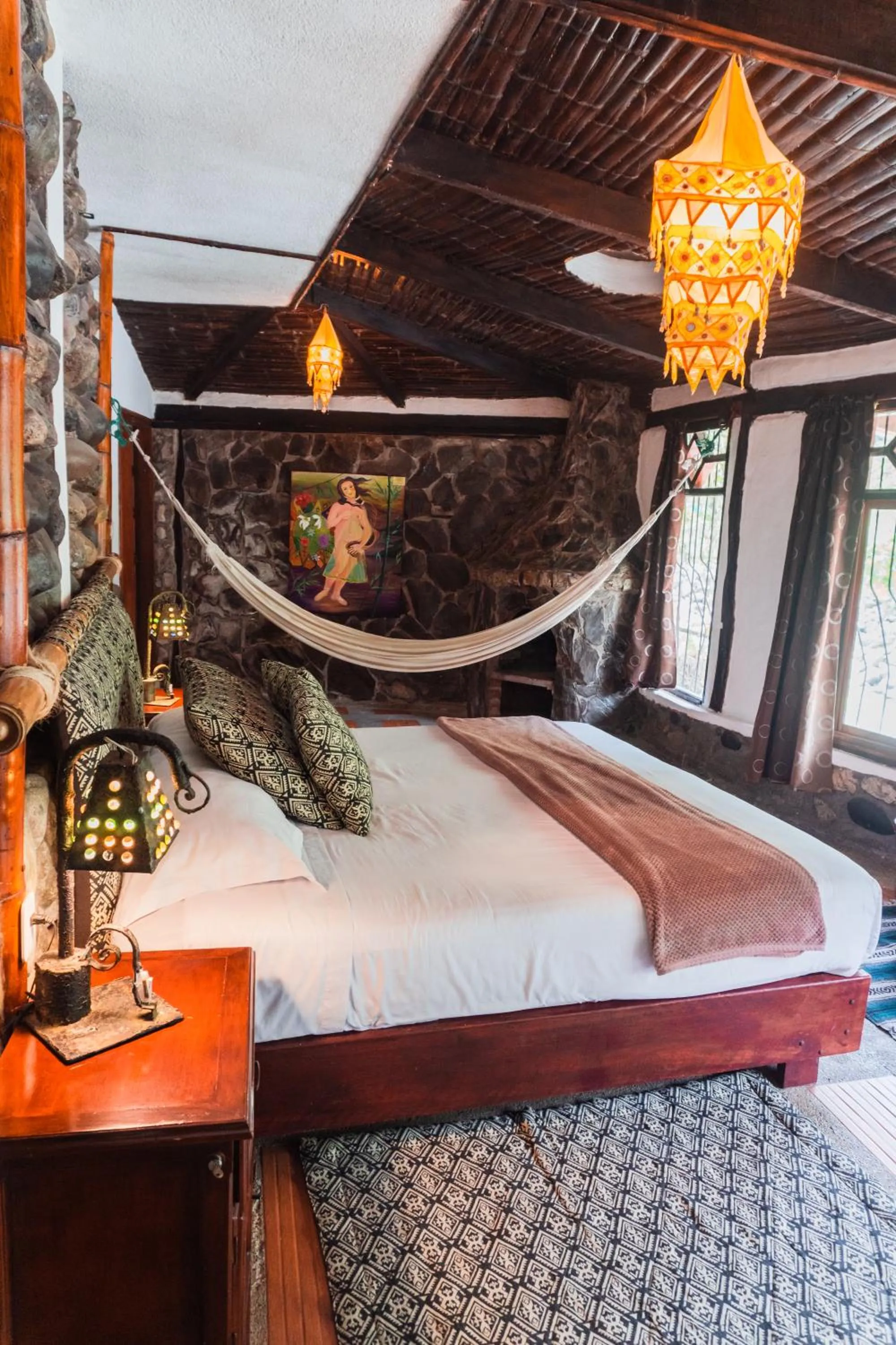 Bed in Spa Hosteria Miramelindo