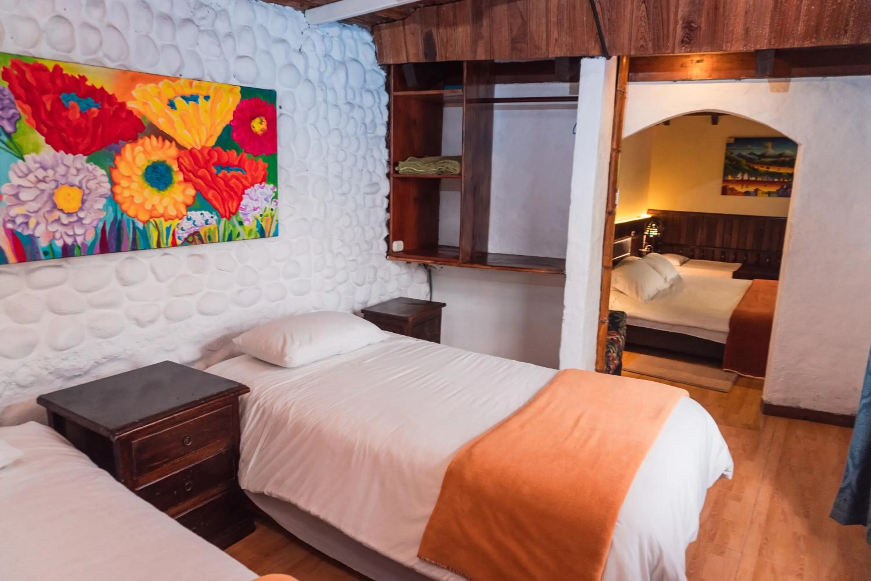 Bed in Spa Hosteria Miramelindo