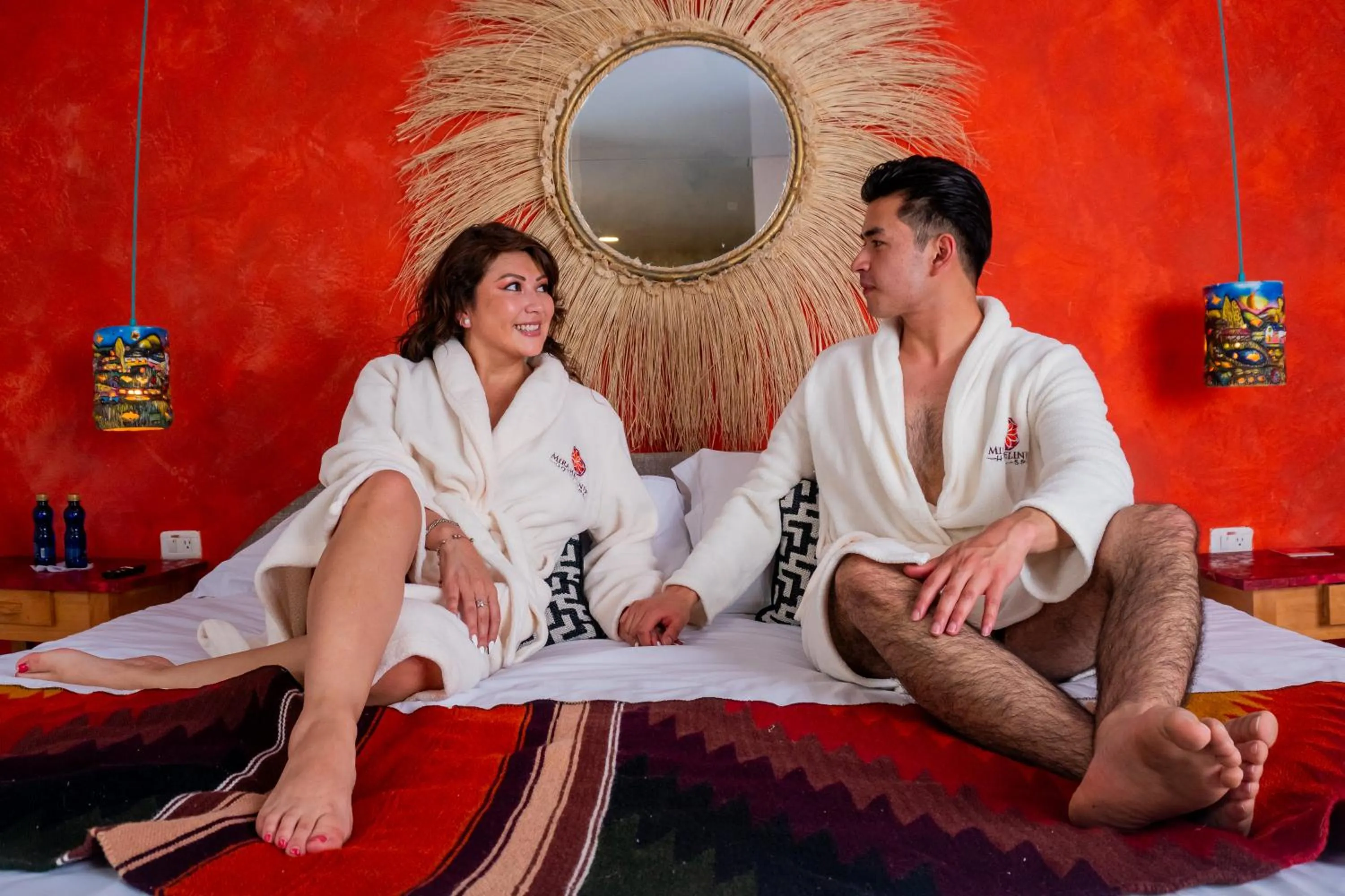 Bed in Spa Hosteria Miramelindo