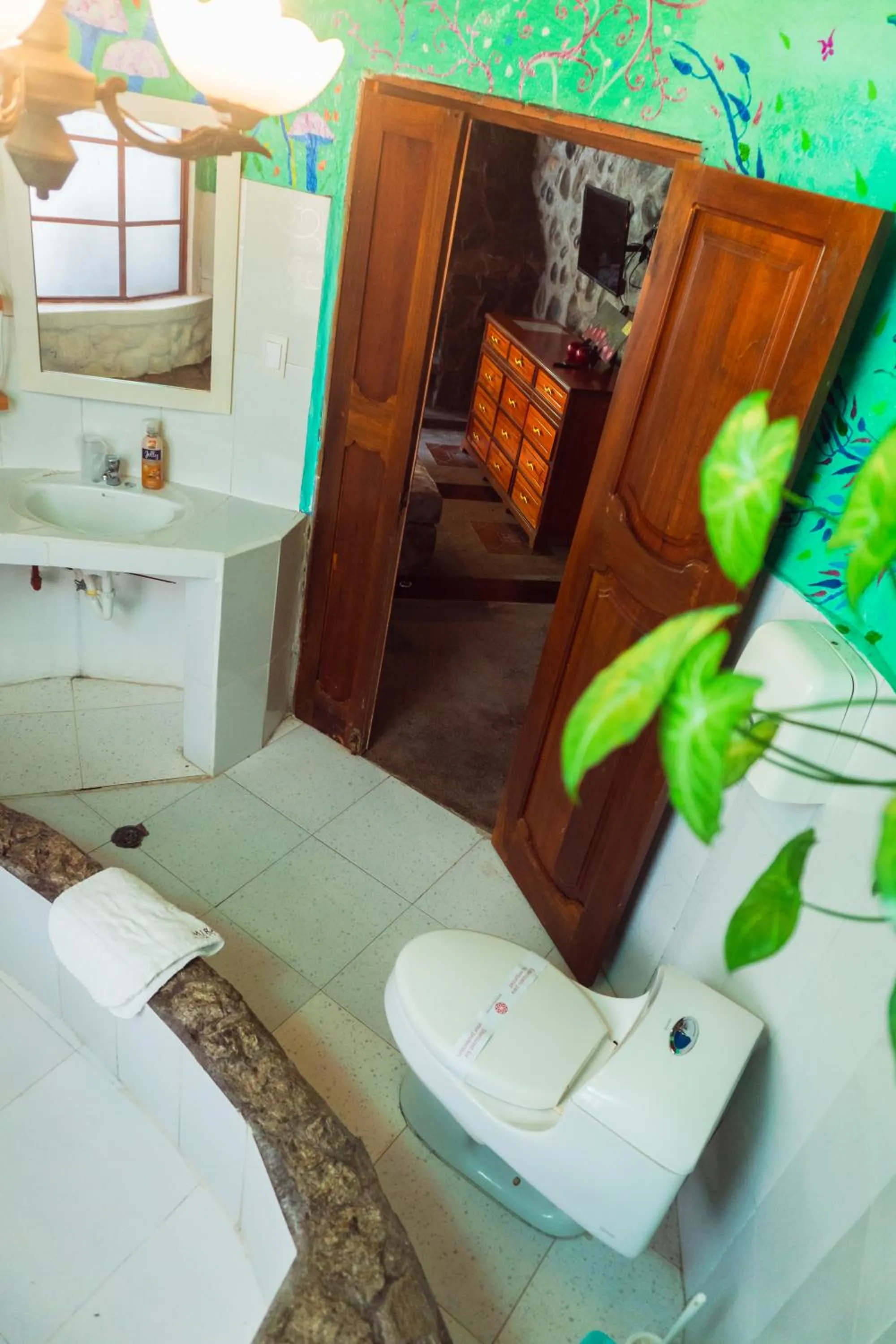 Toilet in Spa Hosteria Miramelindo