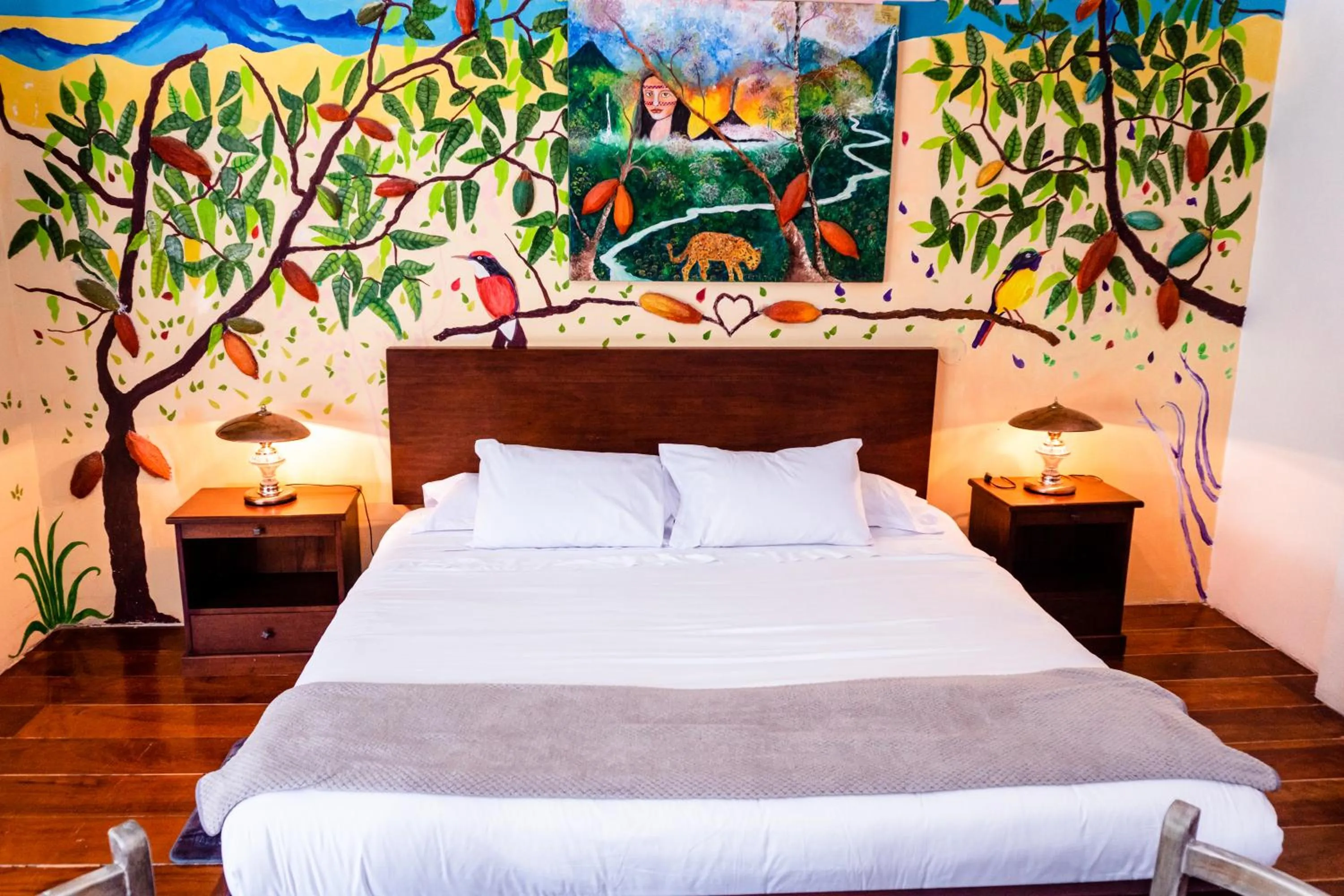 Bed in Spa Hosteria Miramelindo