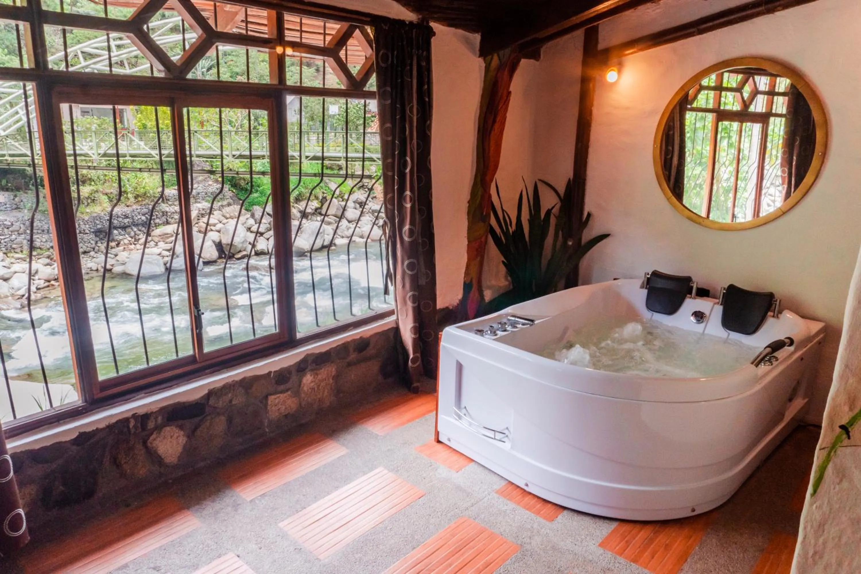 Bed in Spa Hosteria Miramelindo