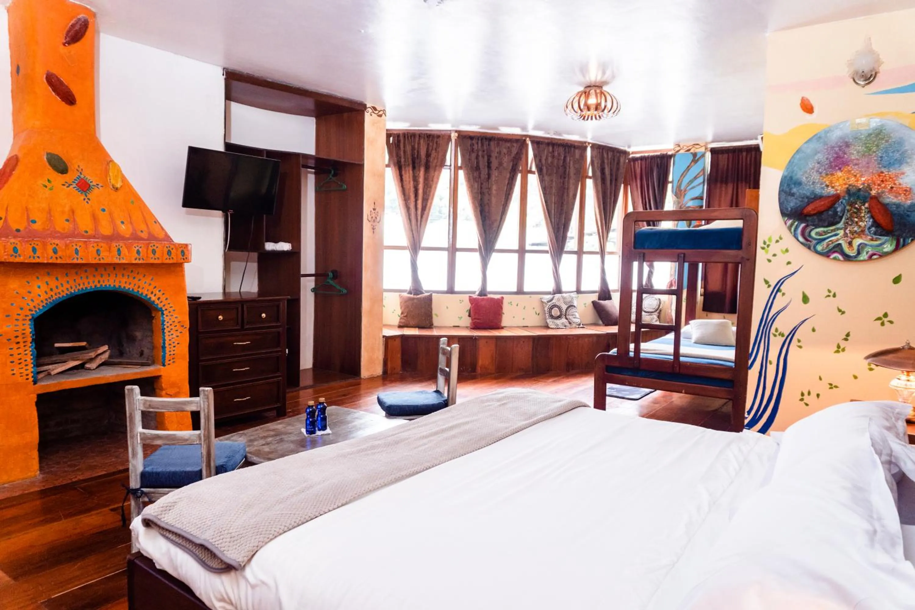 Bed in Spa Hosteria Miramelindo