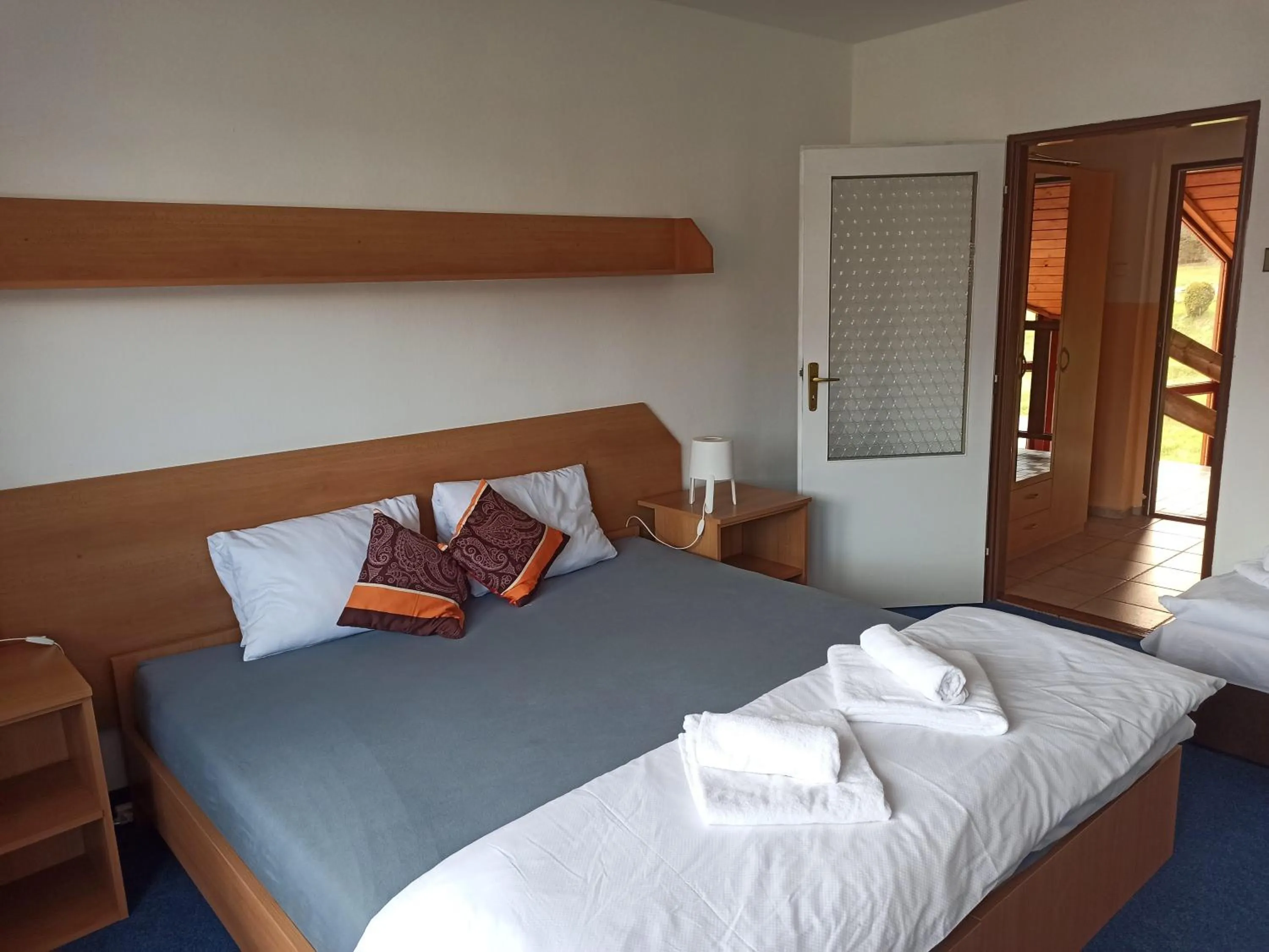 Bed in Hotel Jestřábí