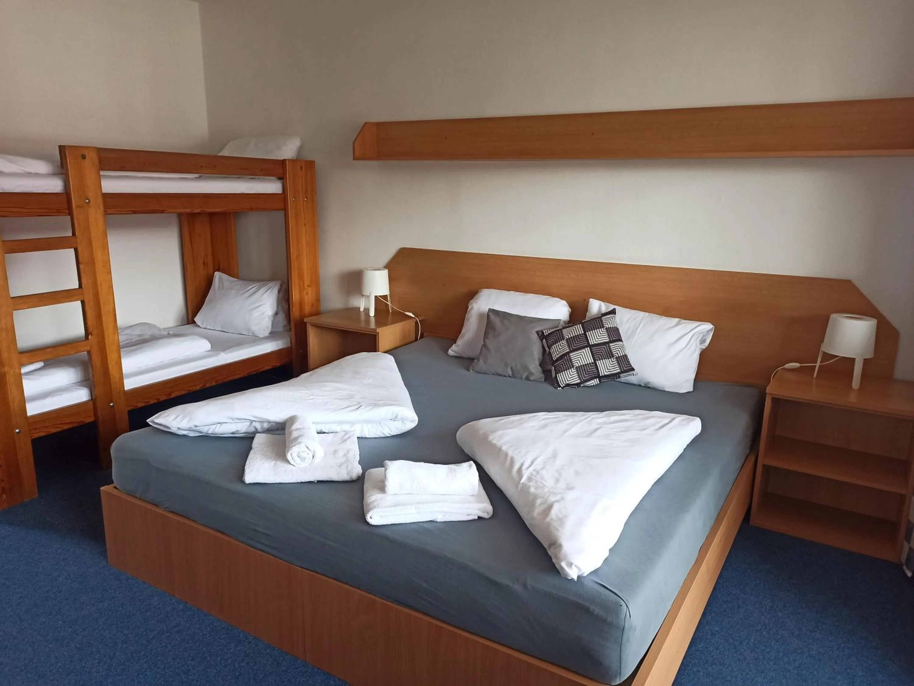 Bed in Hotel Jestřábí