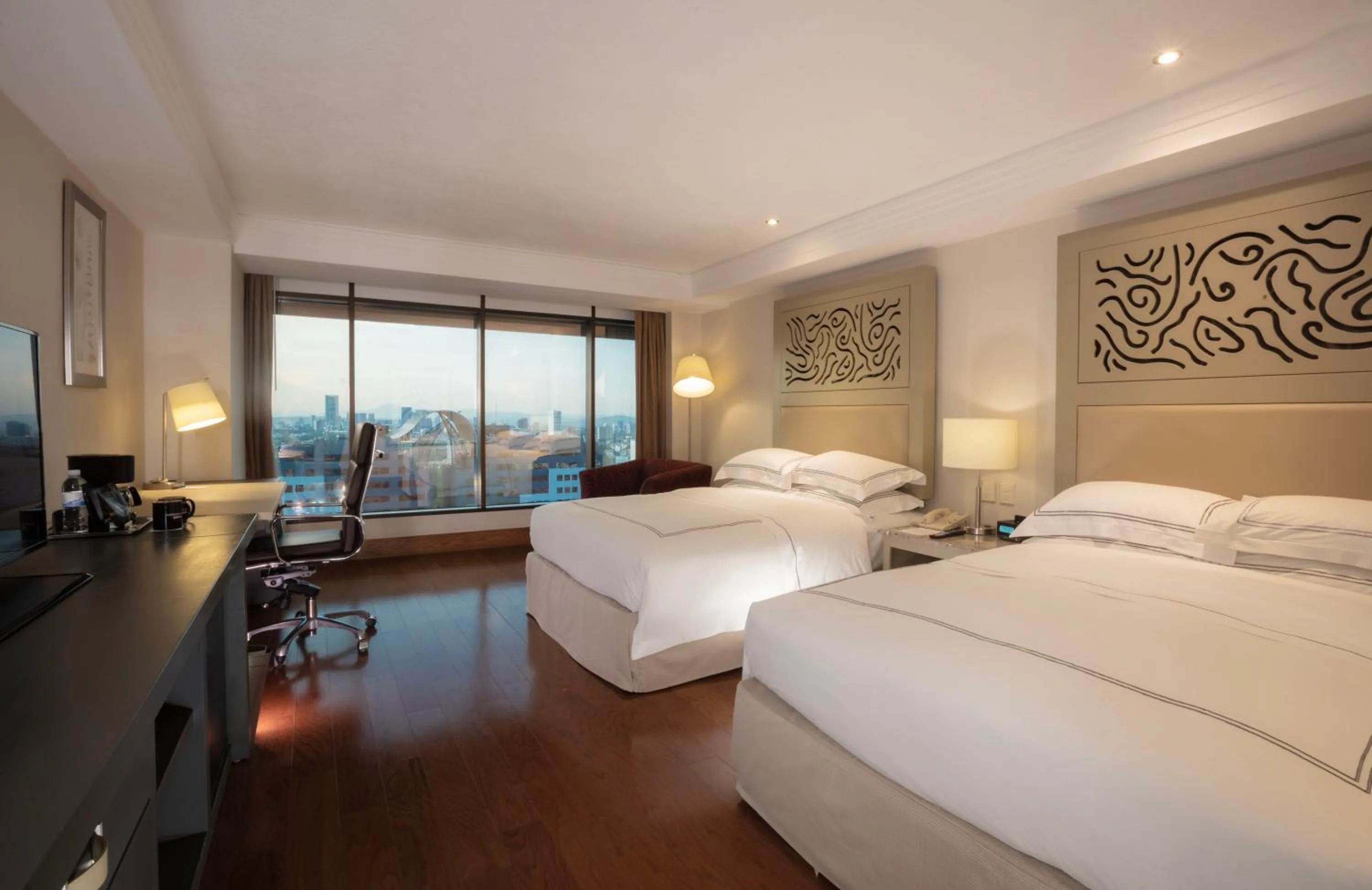 View (from property/room), Bed in Barcelo Guadalajara