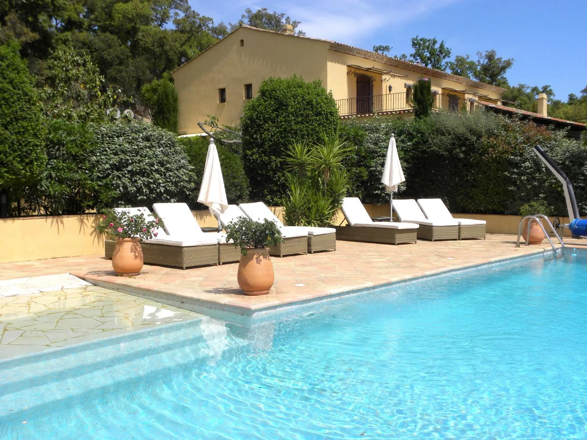 Pool view in La Bergerie