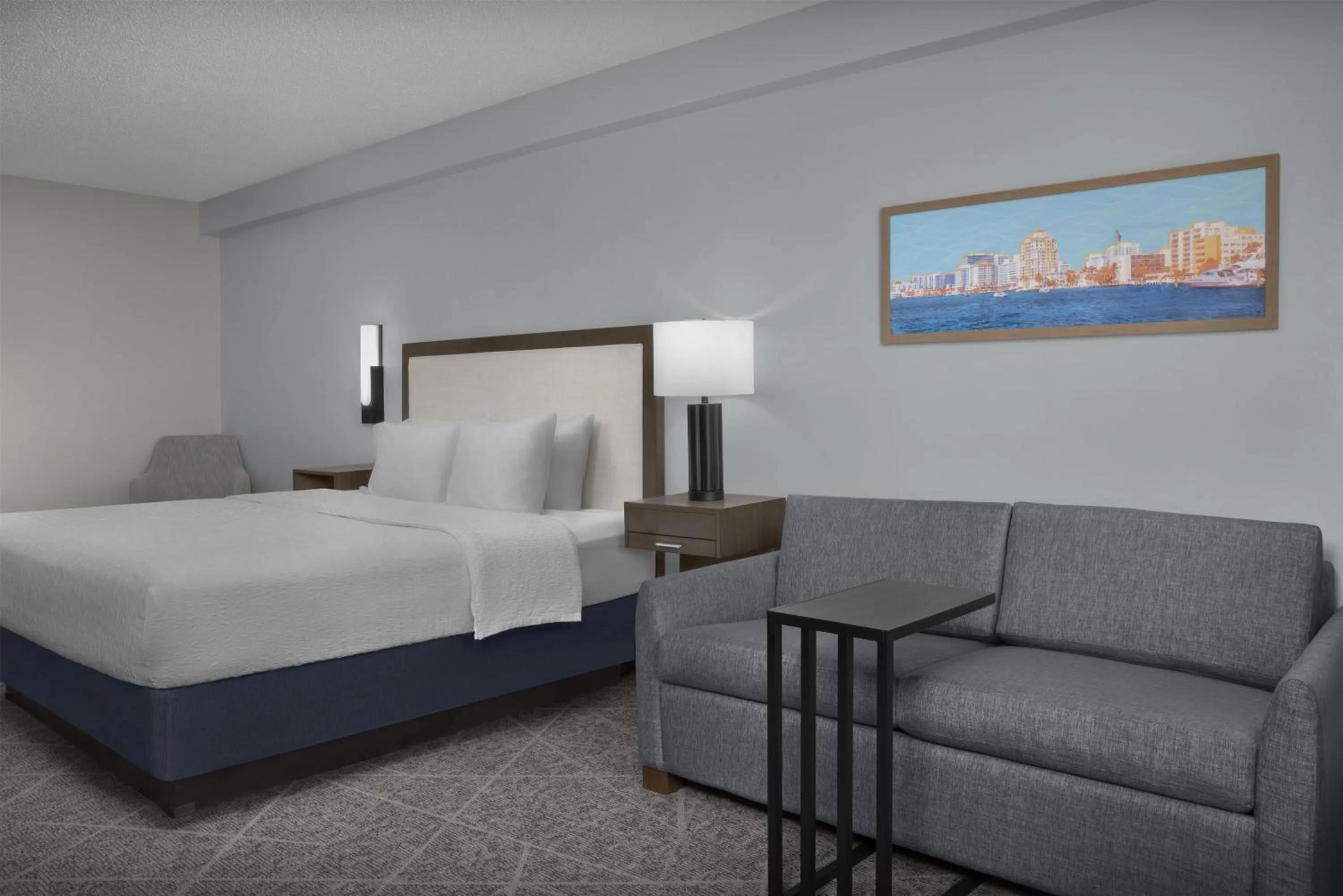 Living room, Bed in Hampton Inn Fort Lauderdale Downtown Las Olas Area