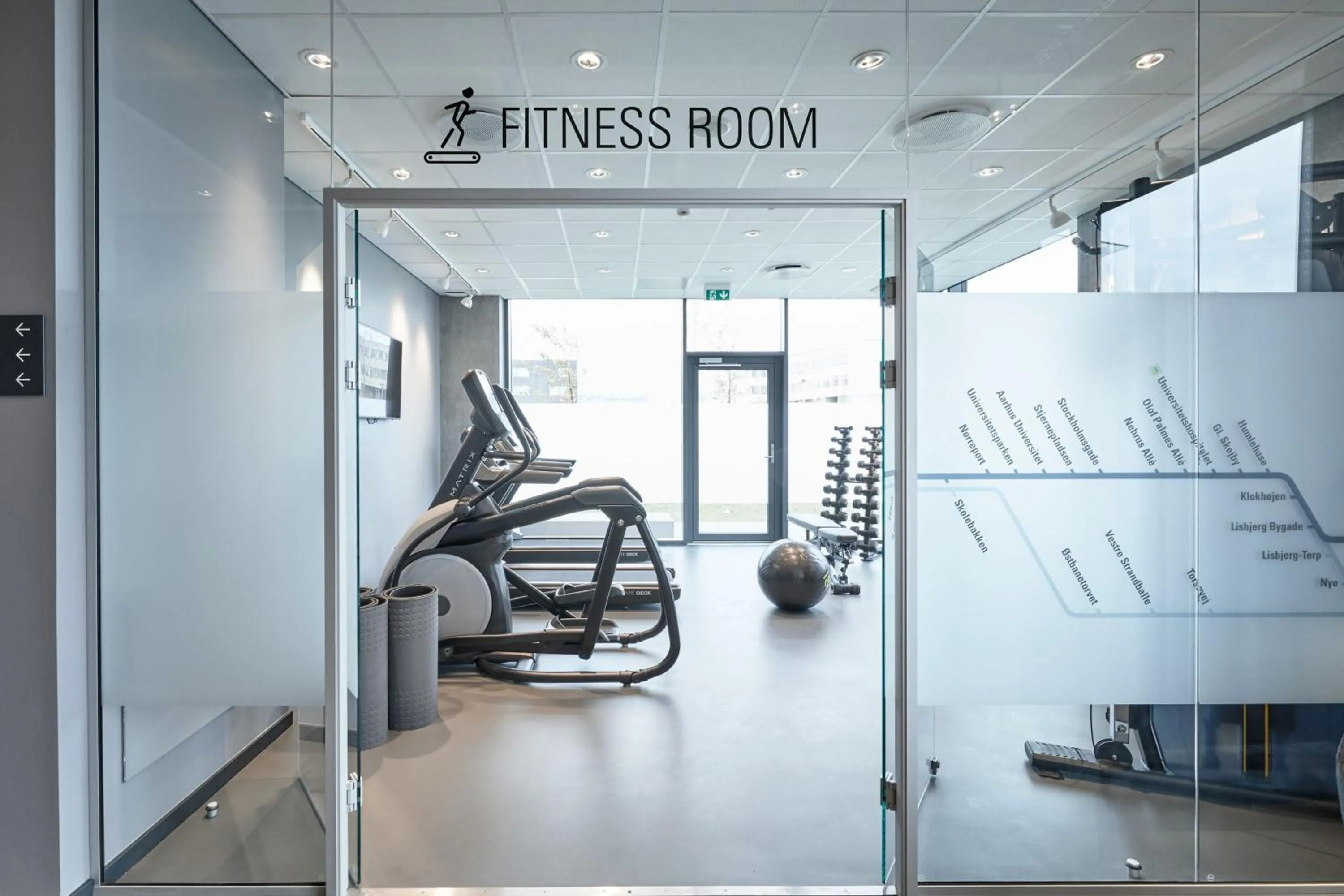 Fitness centre/facilities in Four Points Flex by Sheraton Aarhus Skejby