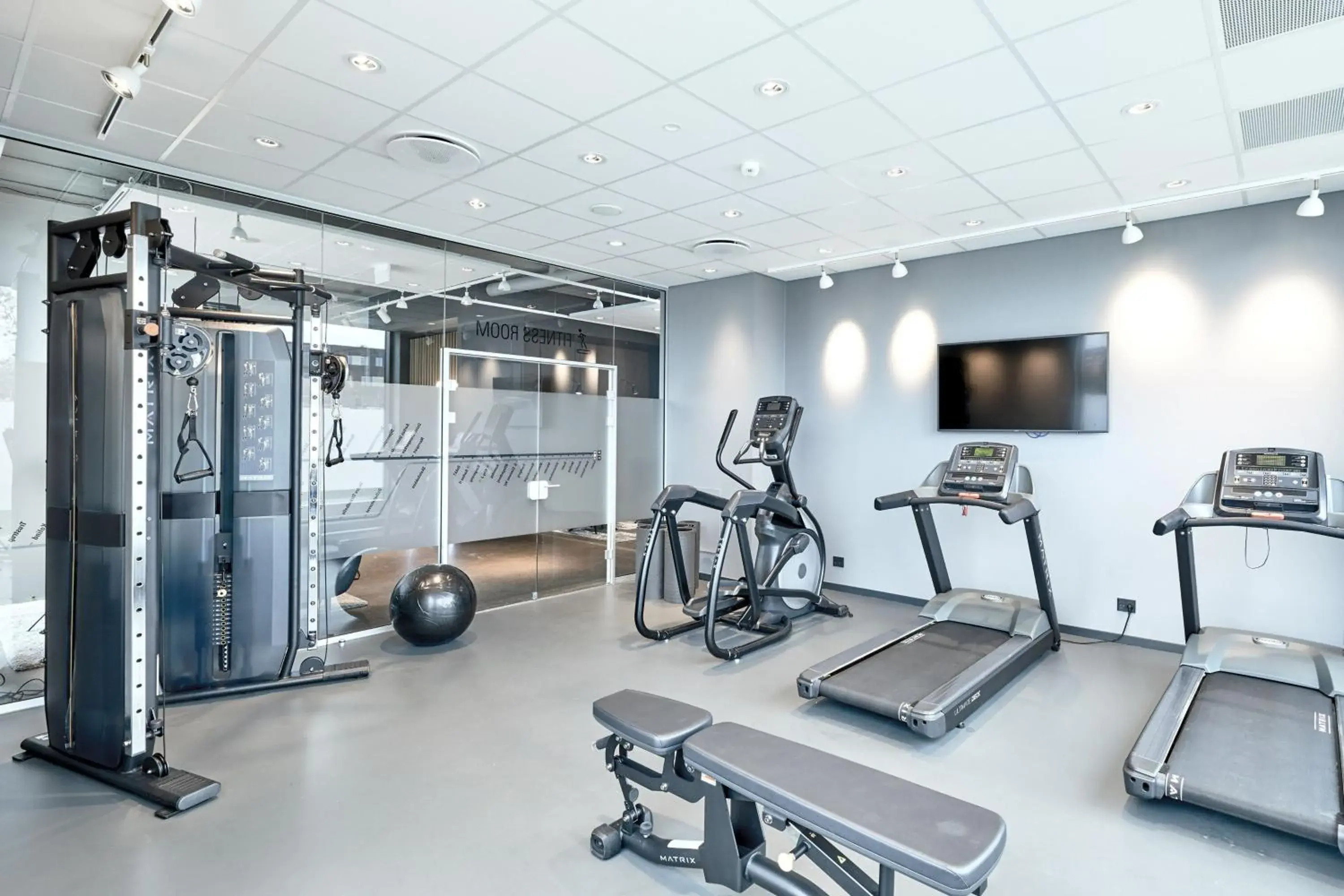 Fitness centre/facilities in Four Points Flex by Sheraton Aarhus Skejby Fitness centre/facilities in Four Points Flex by Sheraton Aarhus Skejby