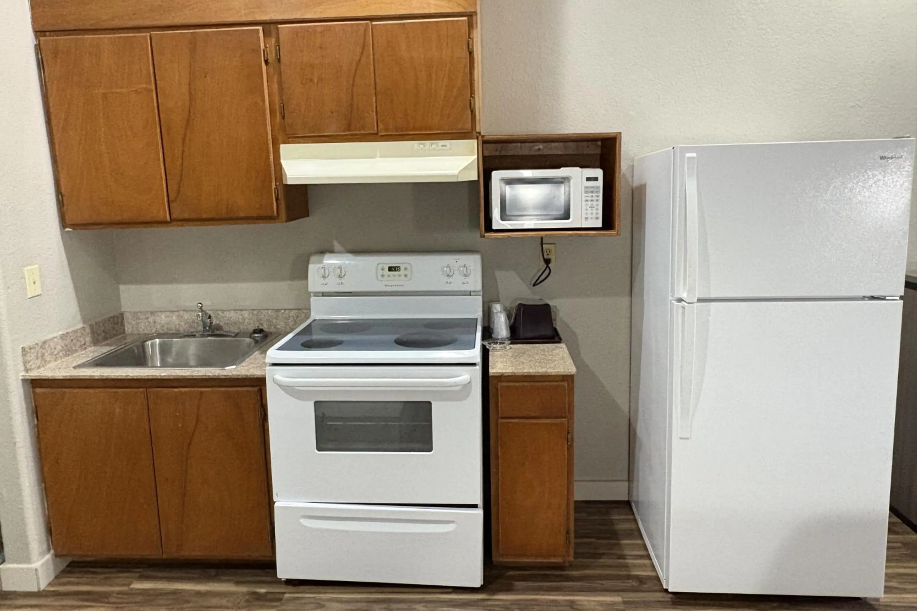 Kitchen or kitchenette in Regency Inn & Suites By Capital O Houston IAH Airport