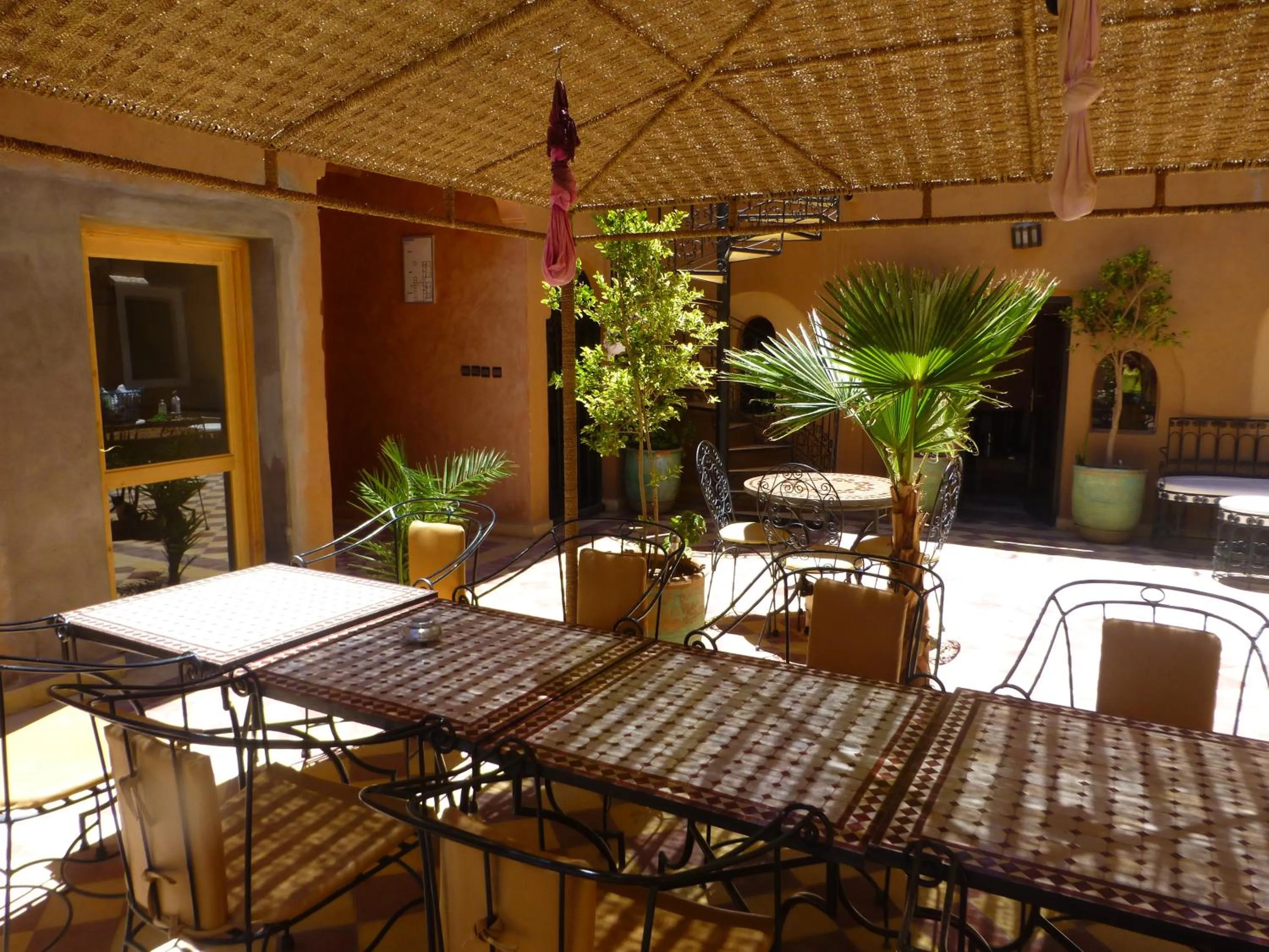 Patio in Kasbah La Cigogne