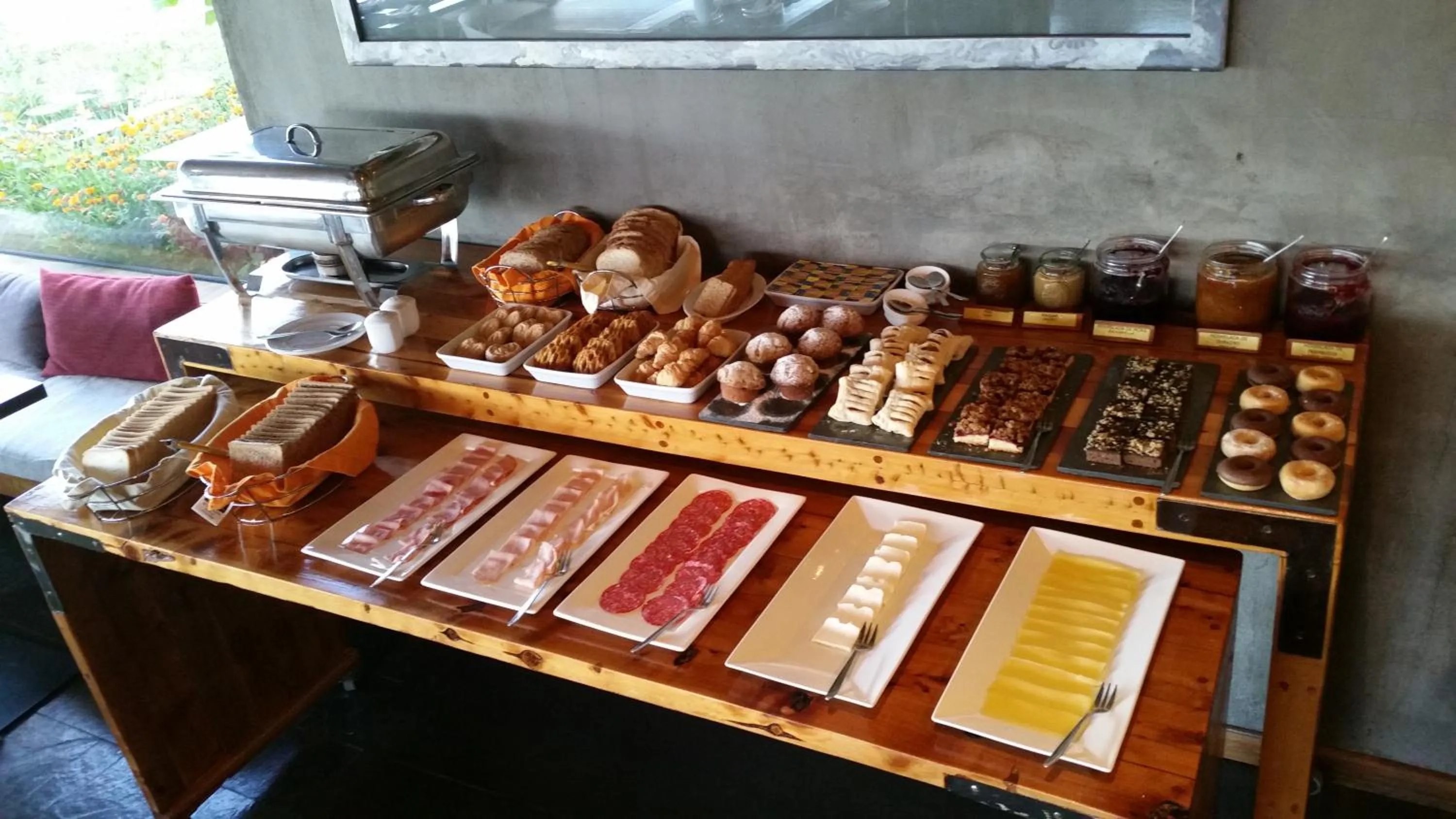 Buffet breakfast in Hotel Altiplanico Puerto Natales