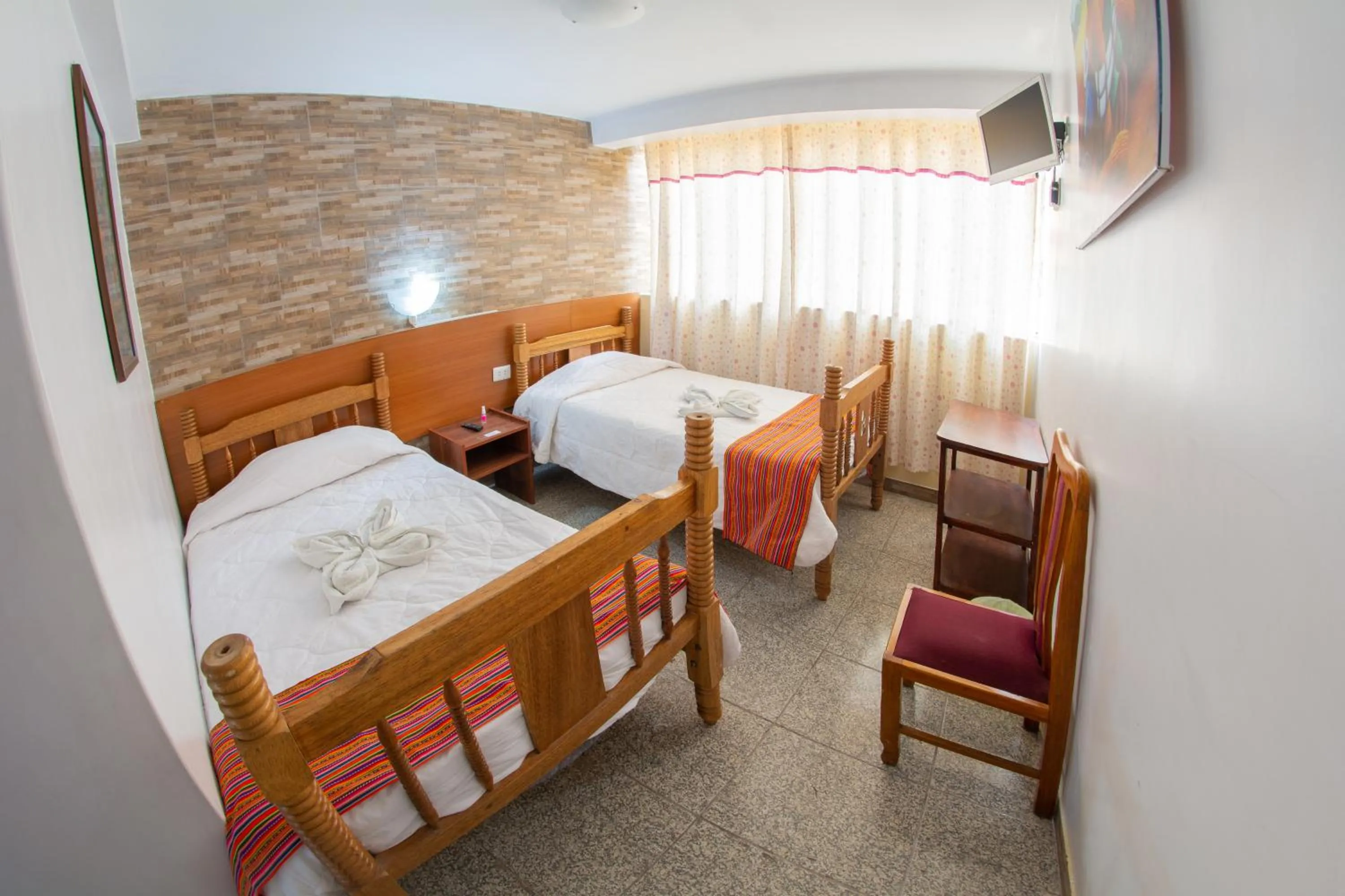 Decorative detail, Bed in Inka's Rest Hostel