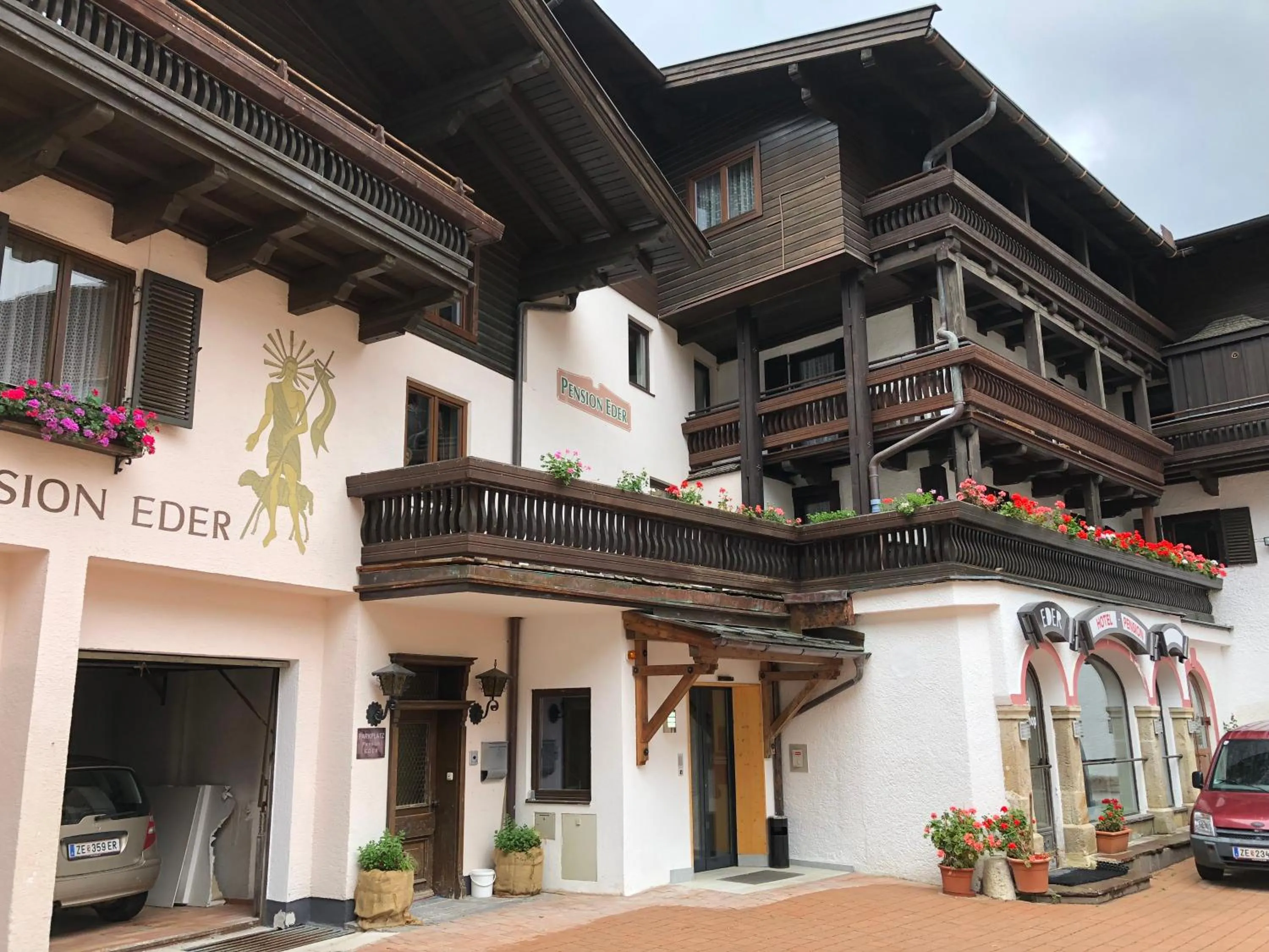 Facade/entrance in Pension Eder - Joker card included in summer