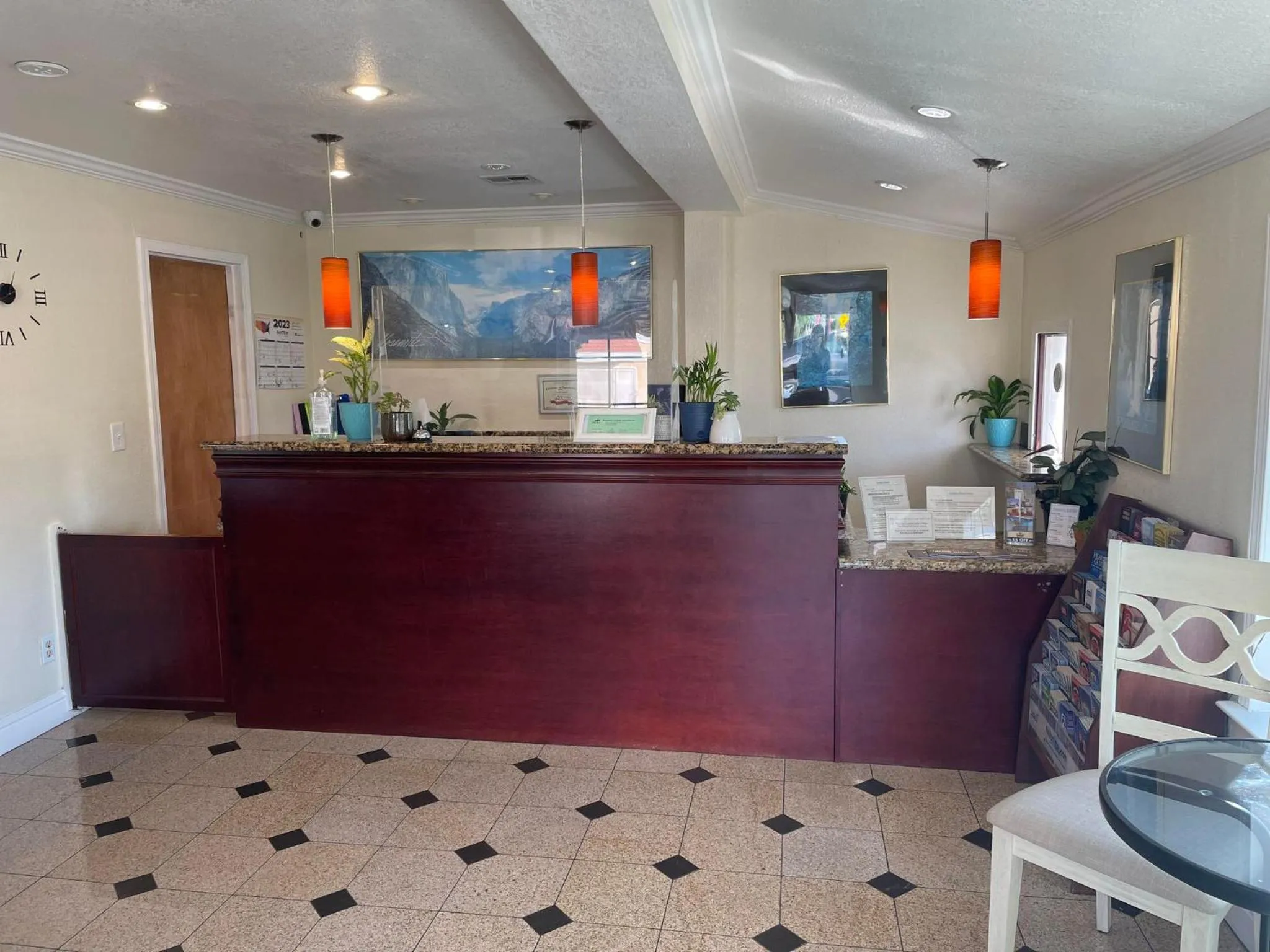 Lobby or reception in Holiday Motel Oakdale