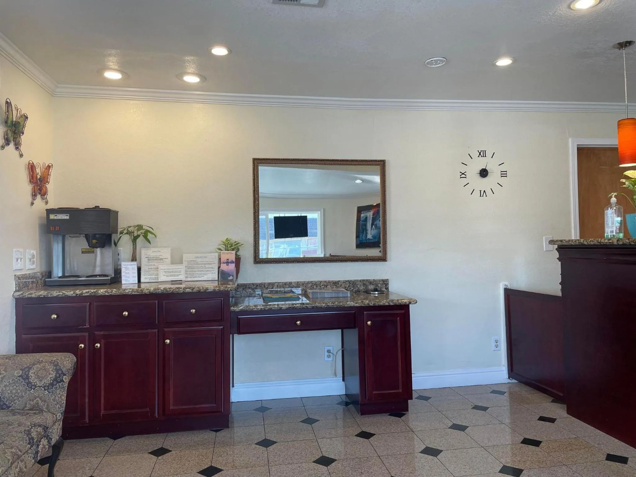 Lobby or reception in Holiday Motel Oakdale
