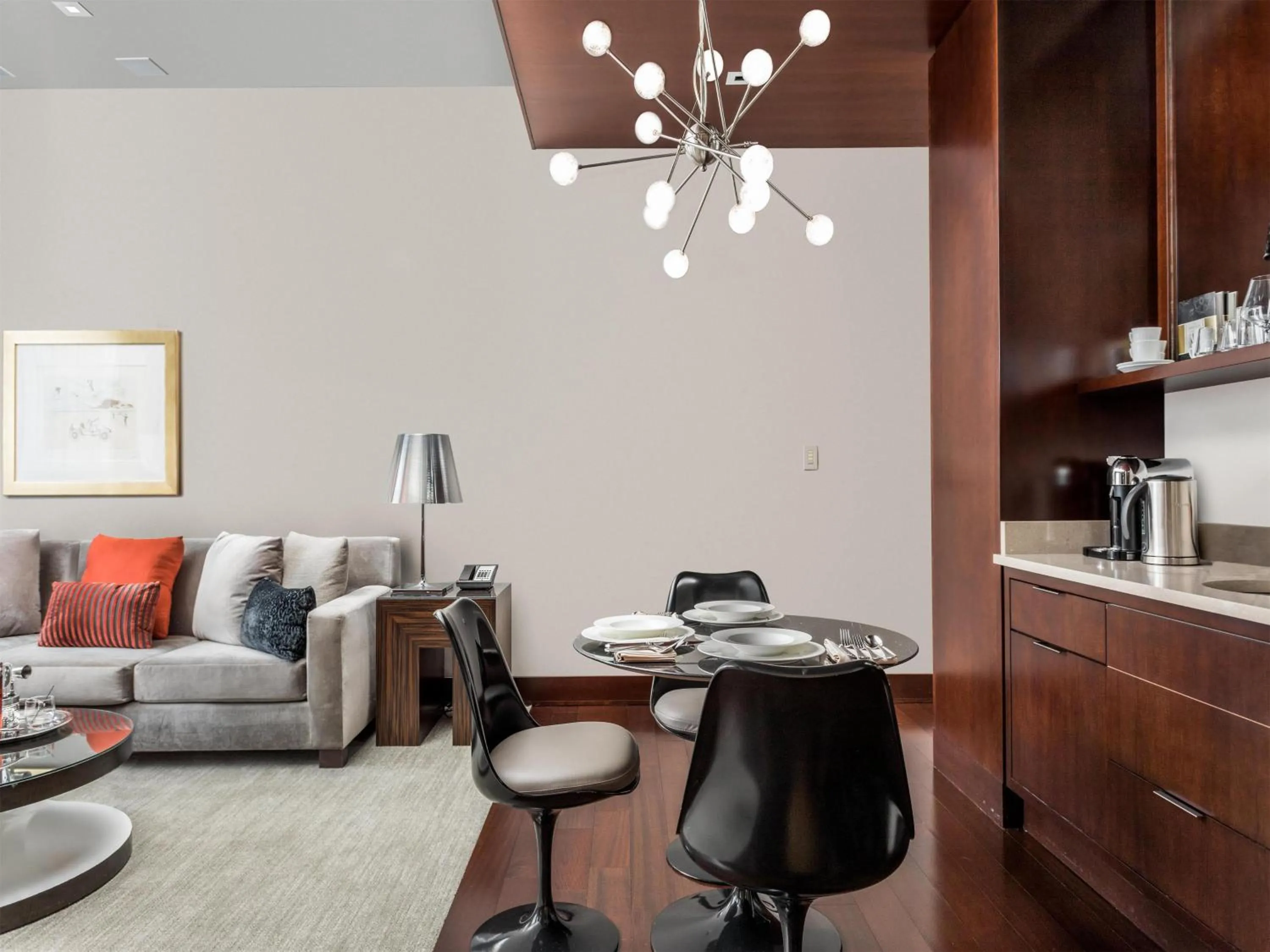 Living room in Conrad Indianapolis