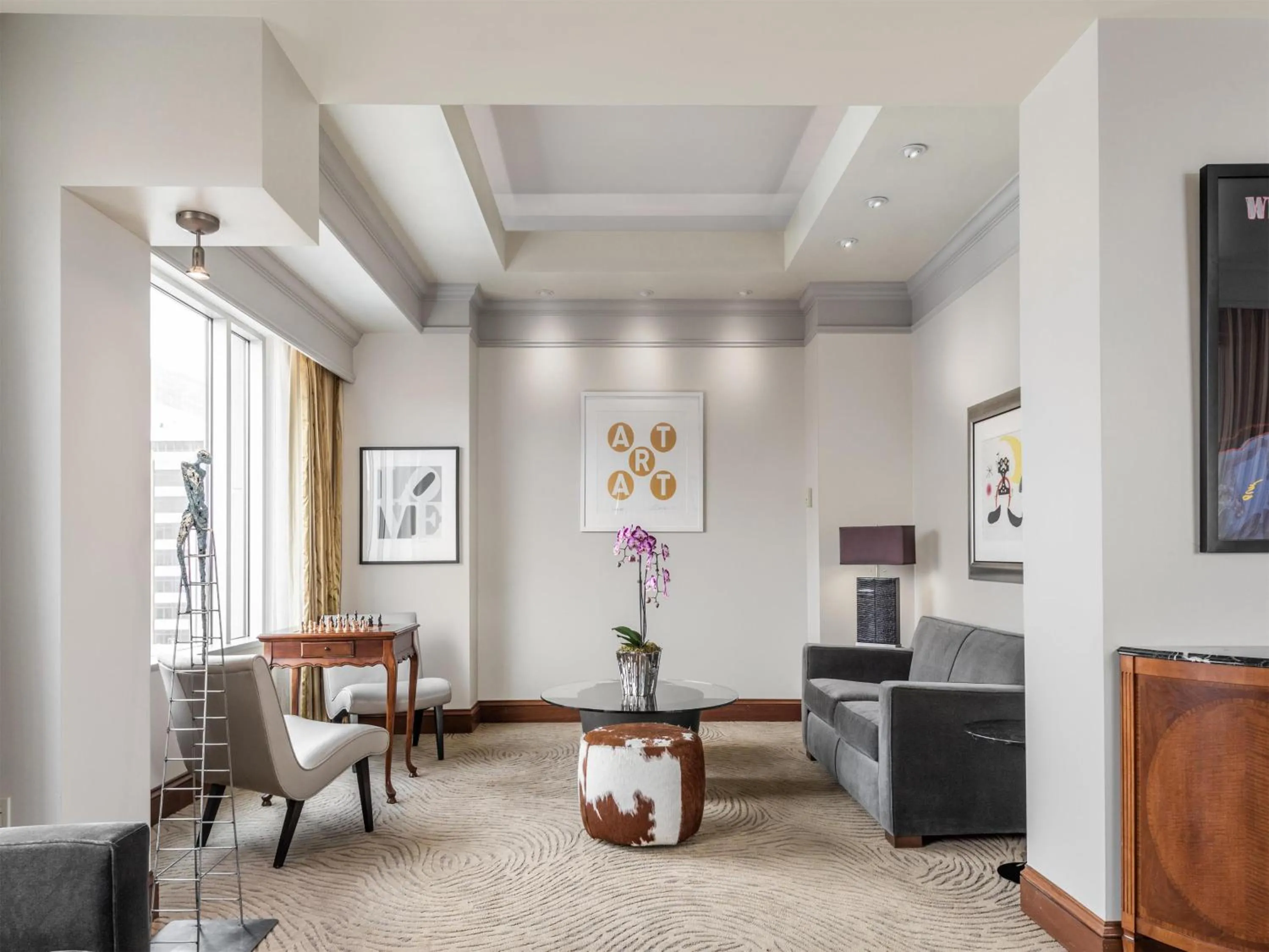 Living room in Conrad Indianapolis