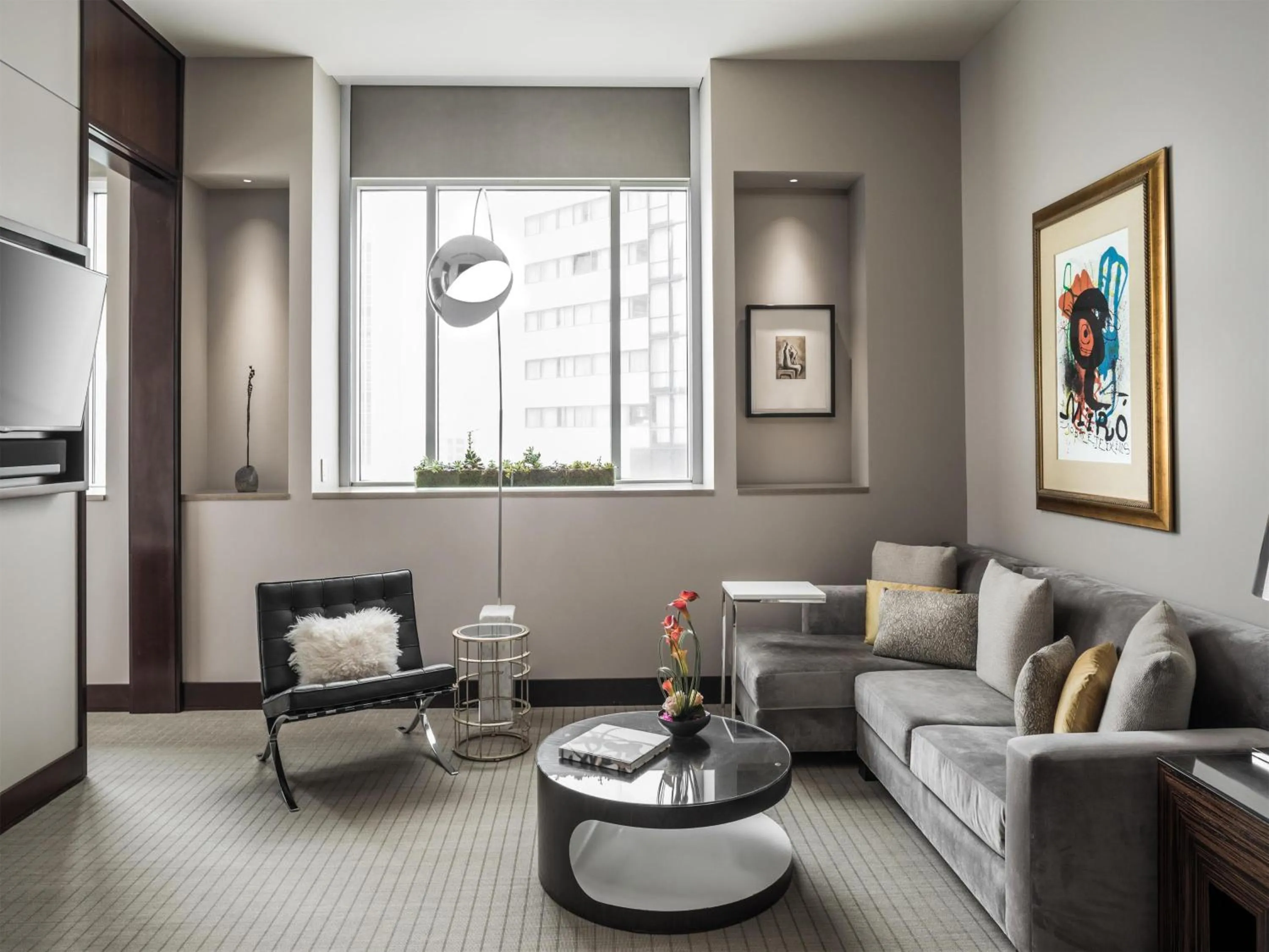 Living room in Conrad Indianapolis