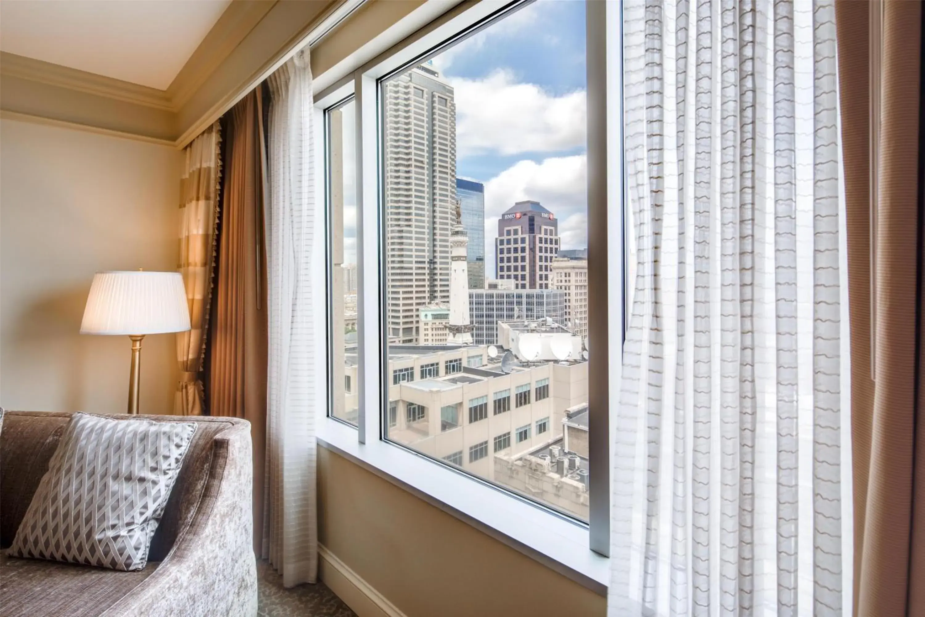 View (from property/room), Bed in Conrad Indianapolis View (from property/room), Bed in Conrad Indianapolis