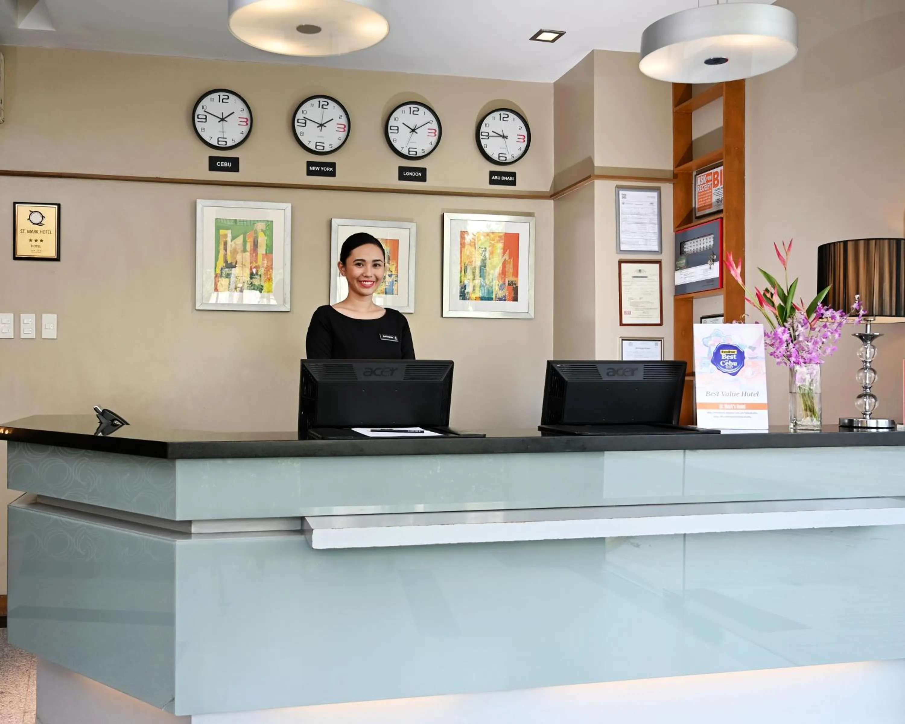 Lobby or reception in St Mark Hotel