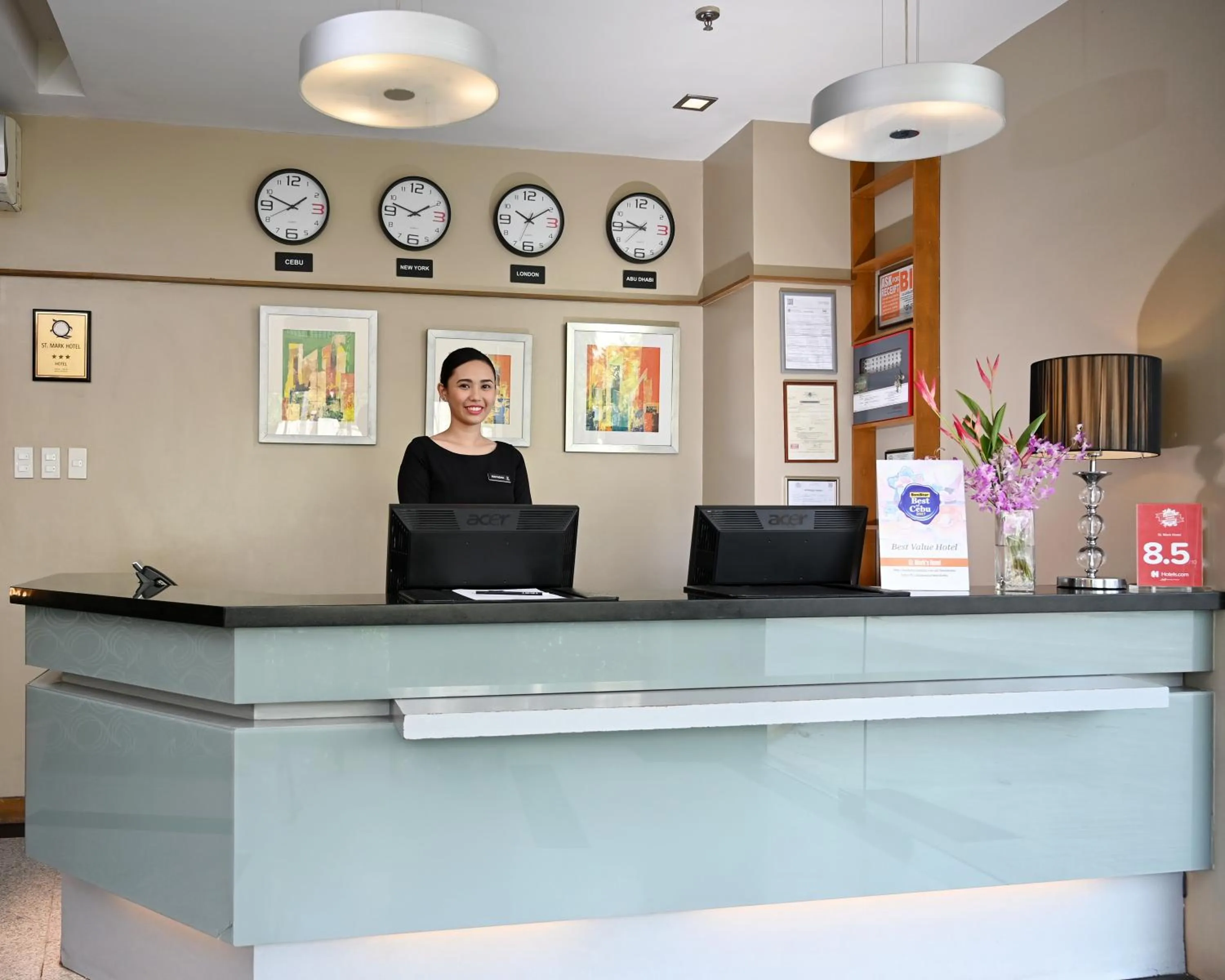 Lobby or reception in St Mark Hotel