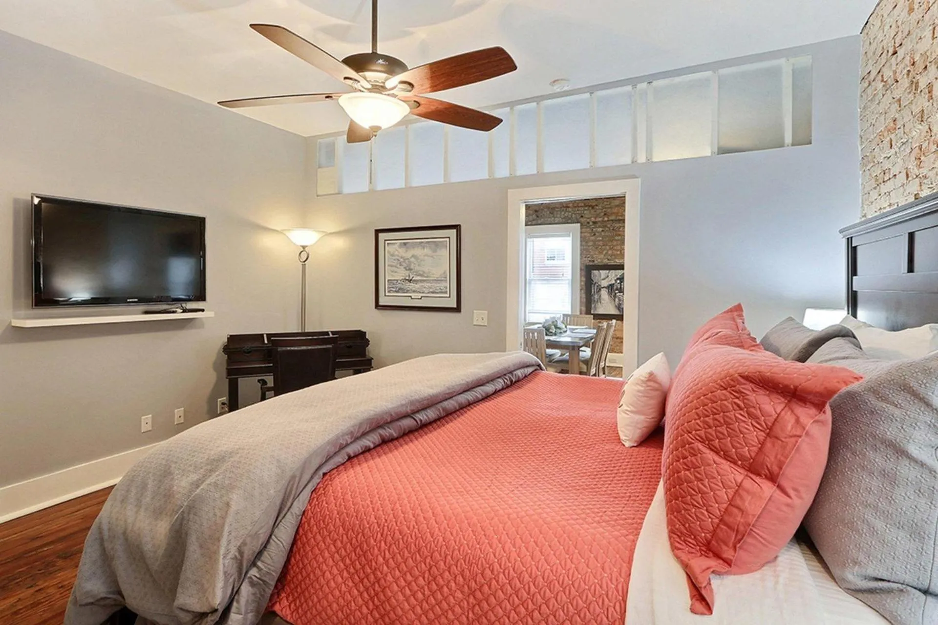 Bed in Ellis Square Loft