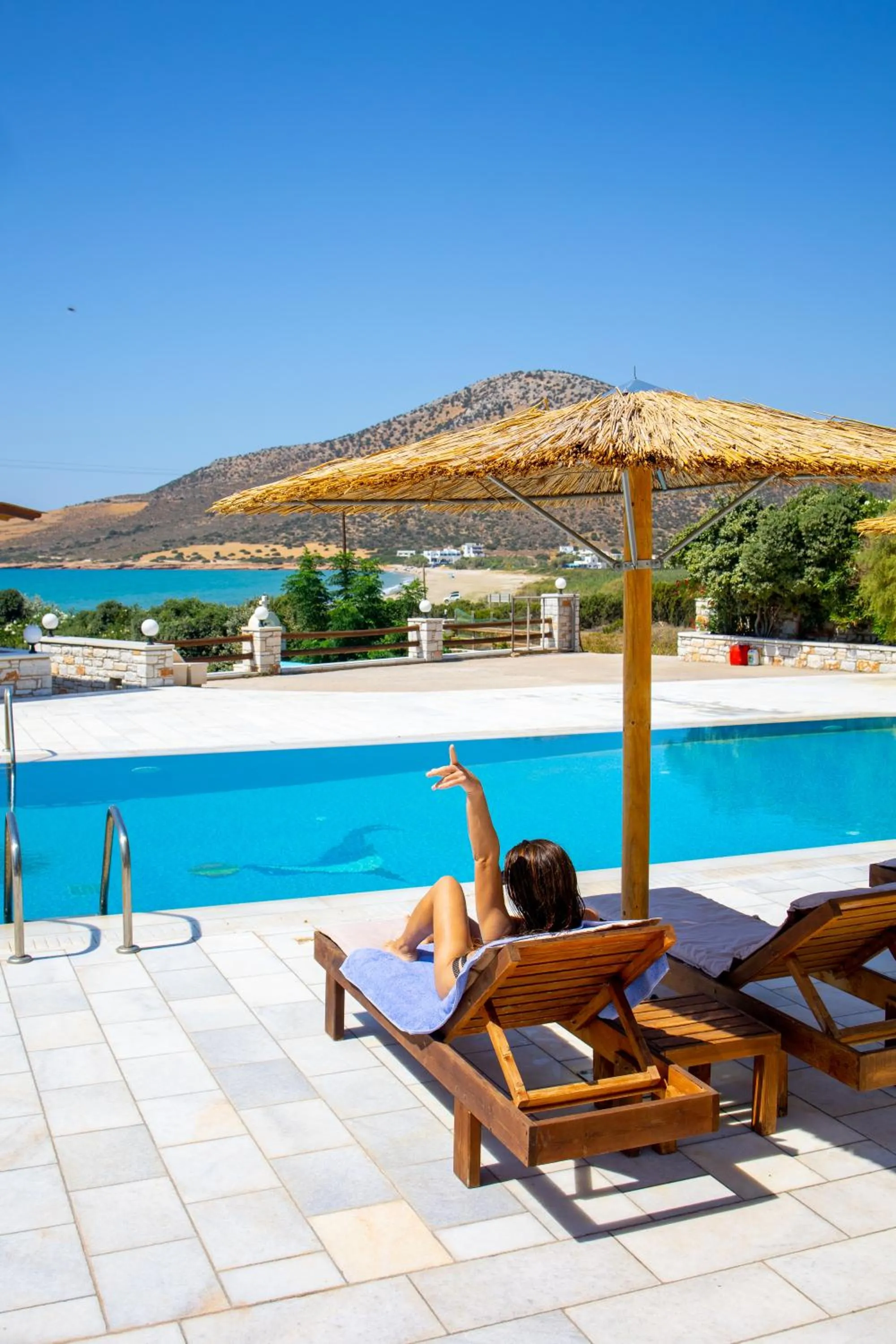 Pool view in Avgerinos Village
