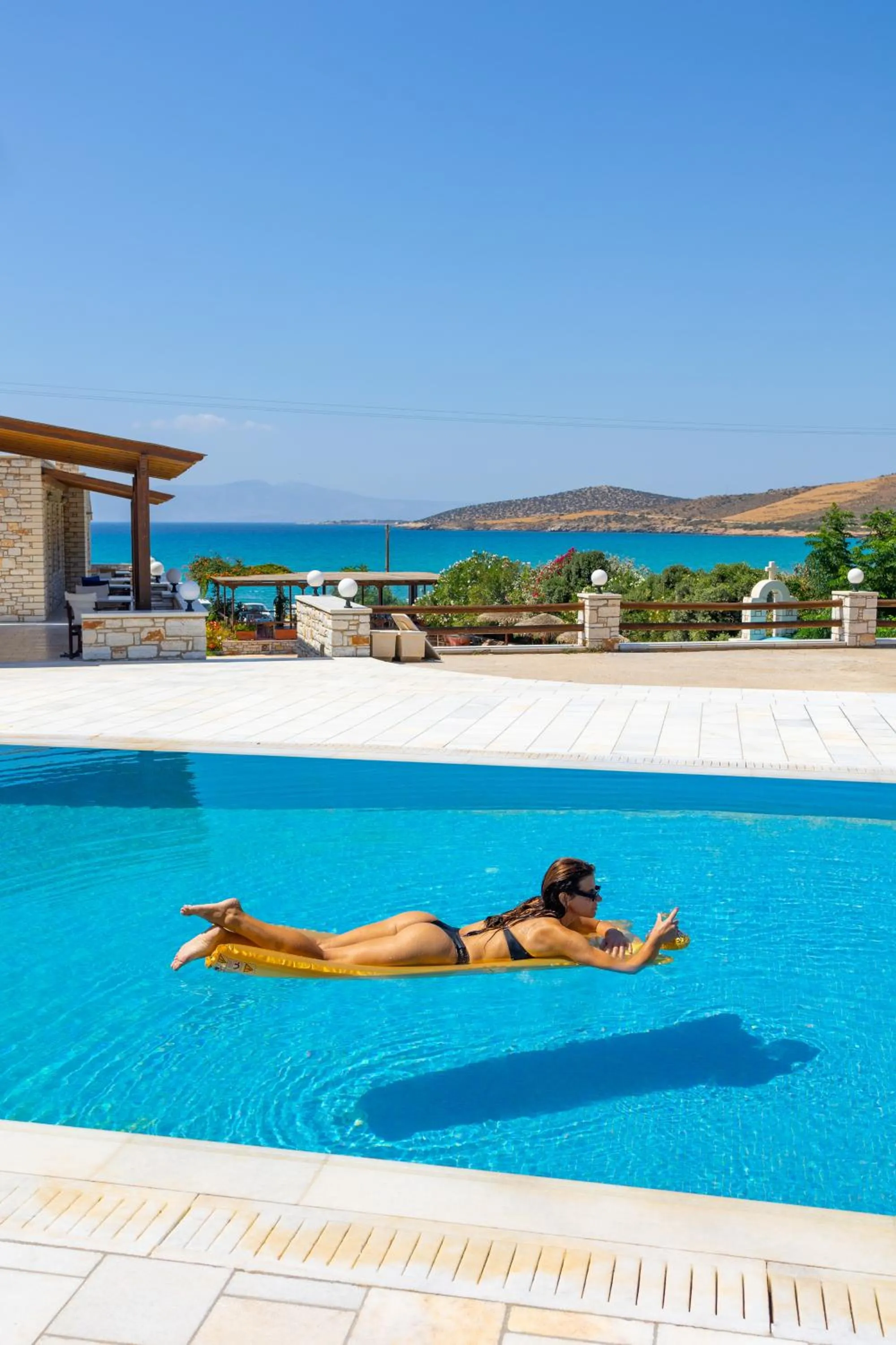 Pool view in Avgerinos Village