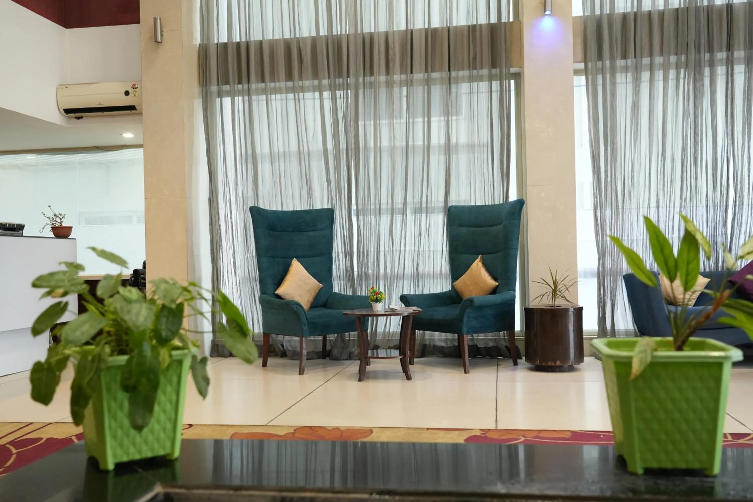 Seating area in Hotel Clarks Collection Bhavnagar