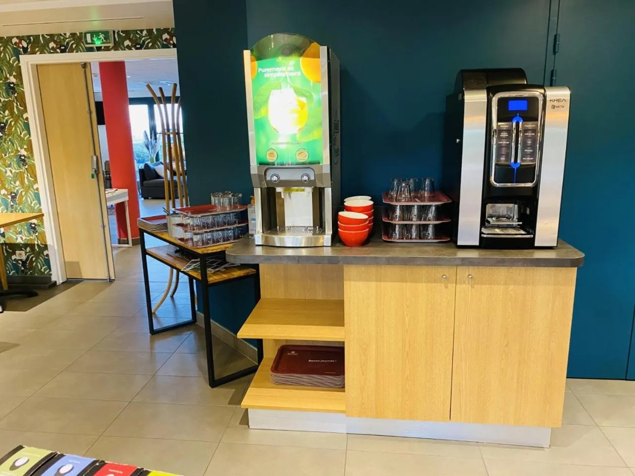 Buffet breakfast in Brit Hotel Reims Croix Blandin