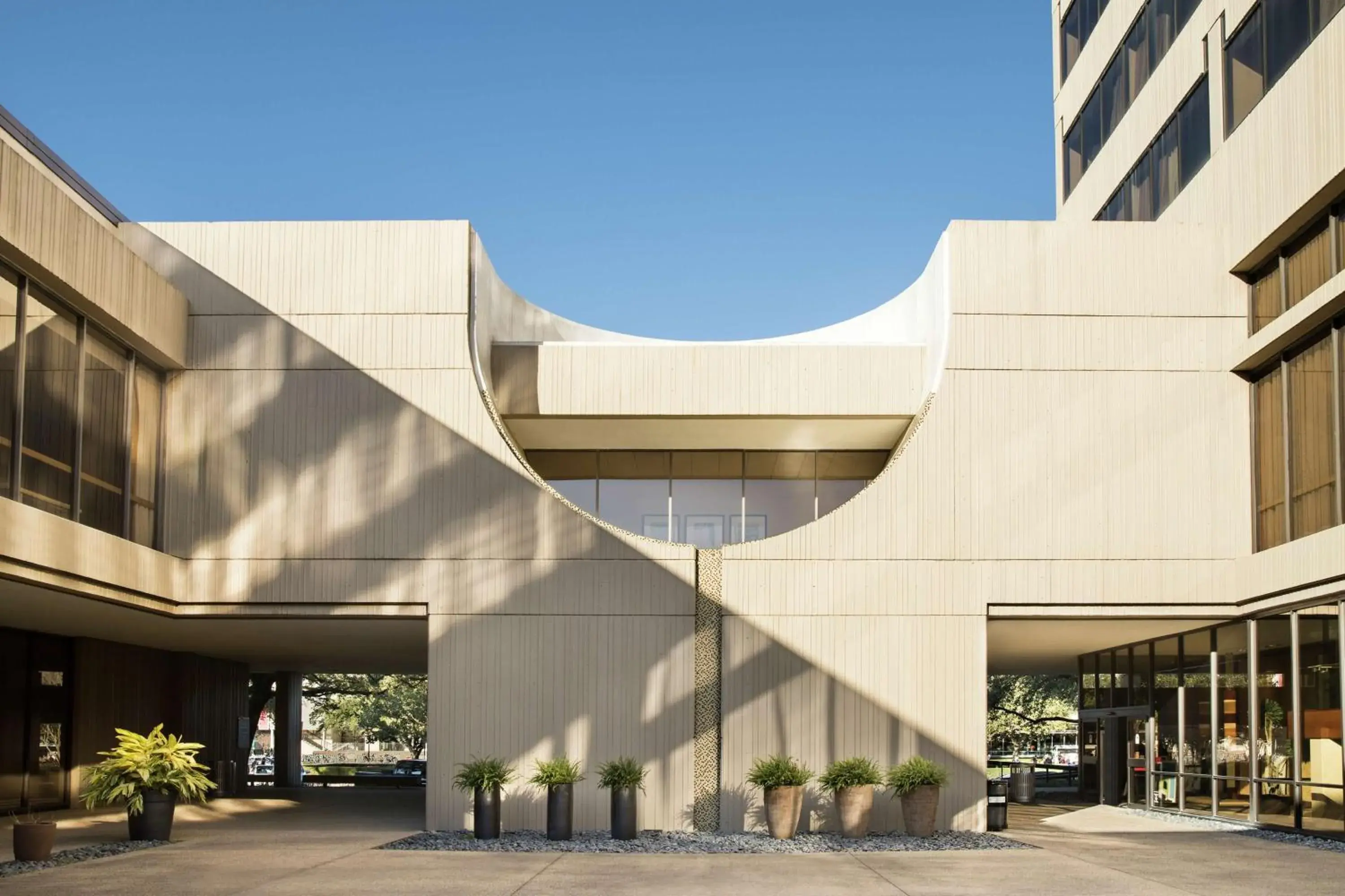 Inner courtyard view in Hilton University of Houston Inner courtyard view in Hilton University of Houston