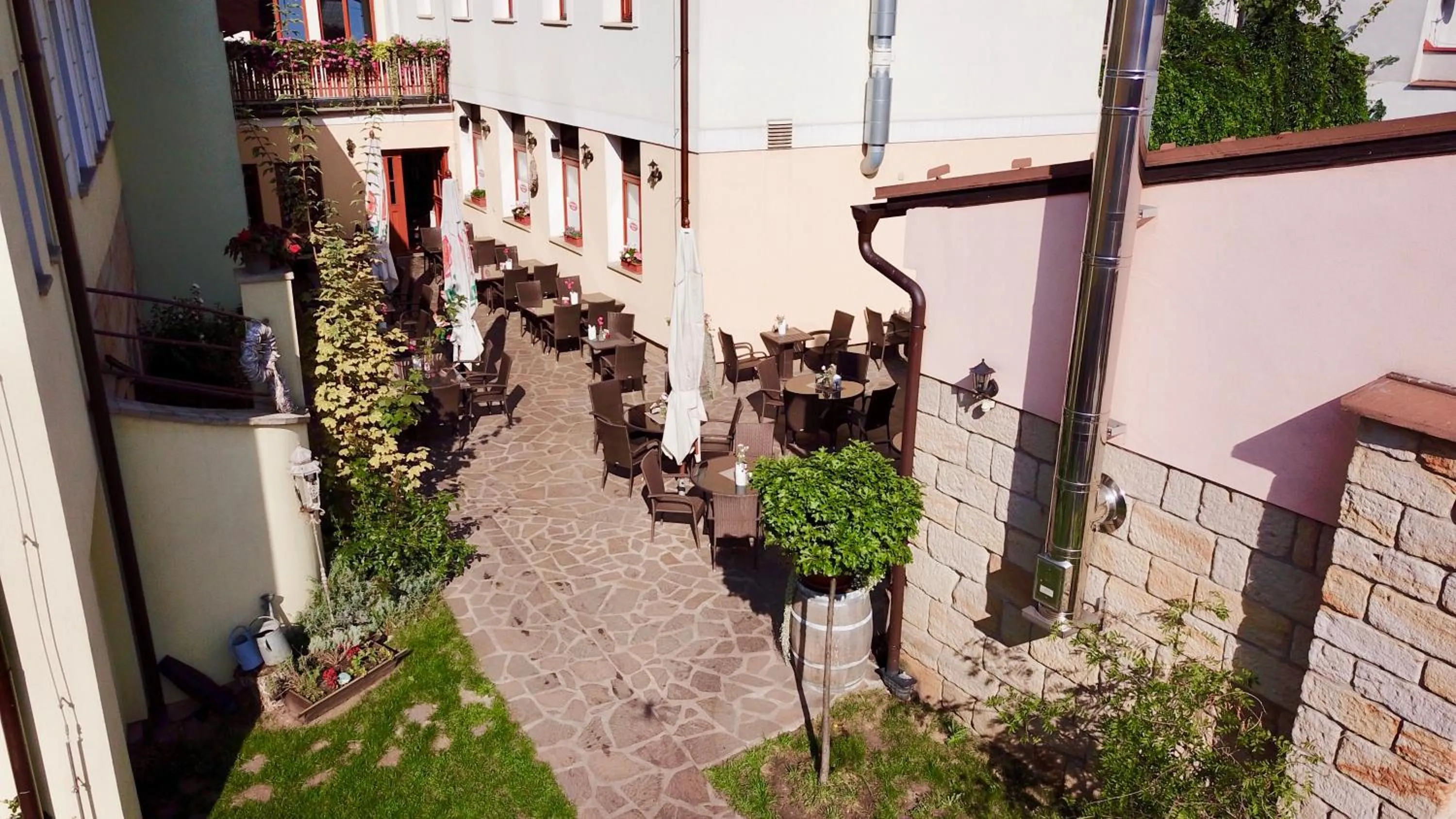 Garden in Hotel Pošta