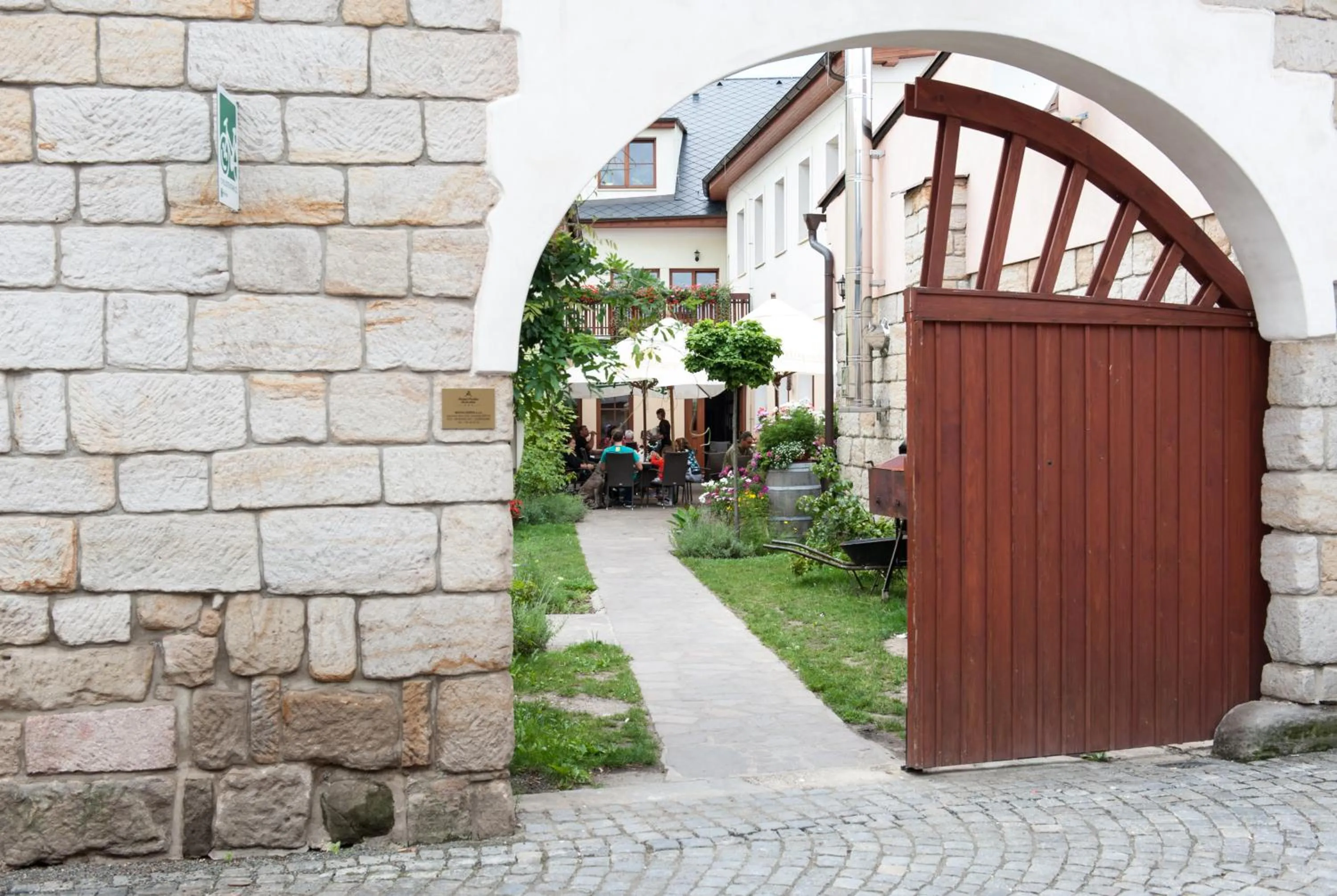 Garden in Hotel Pošta