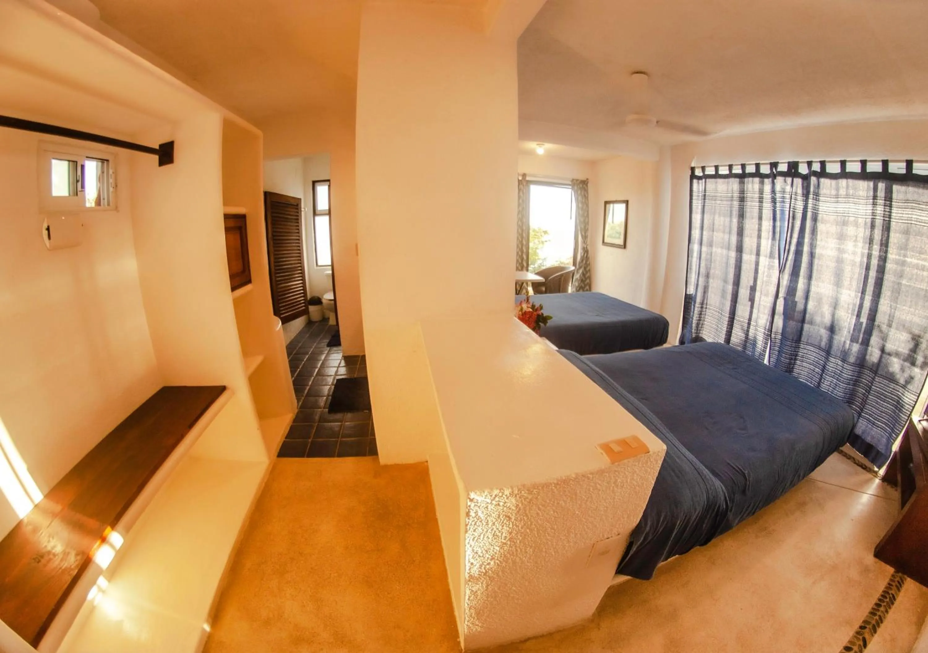 Bed in Villas Mykonos