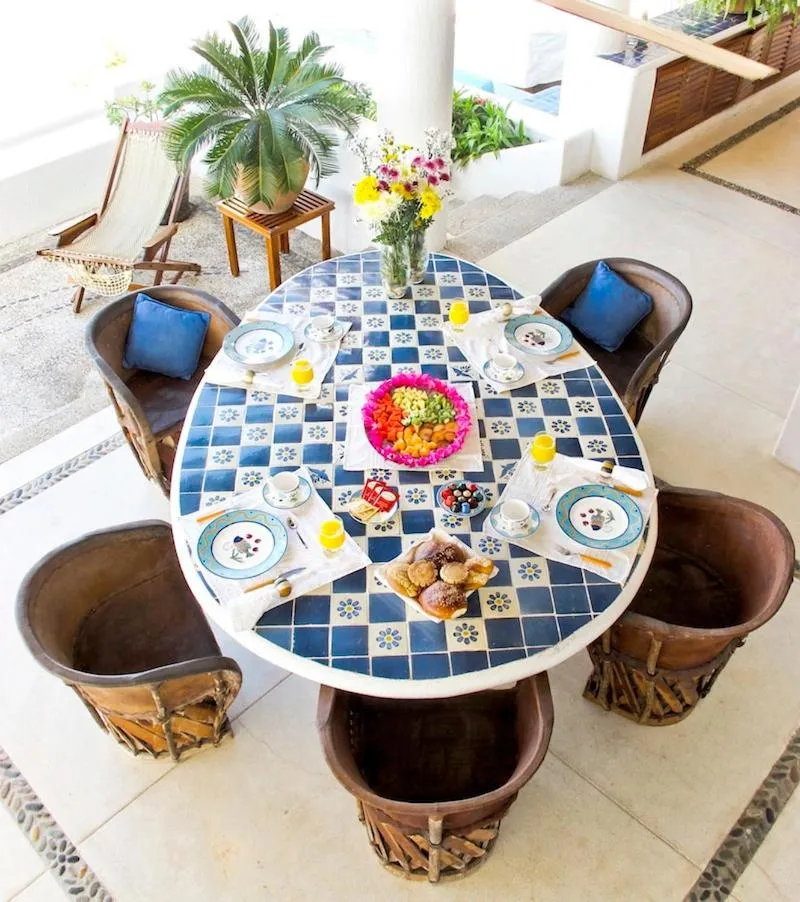 Seating area in Villas Mykonos