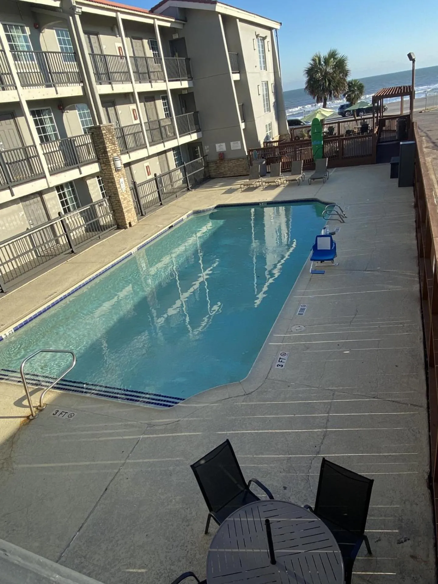 Swimming pool in Wingate by Wyndham Galveston Beachfront at the Seawall