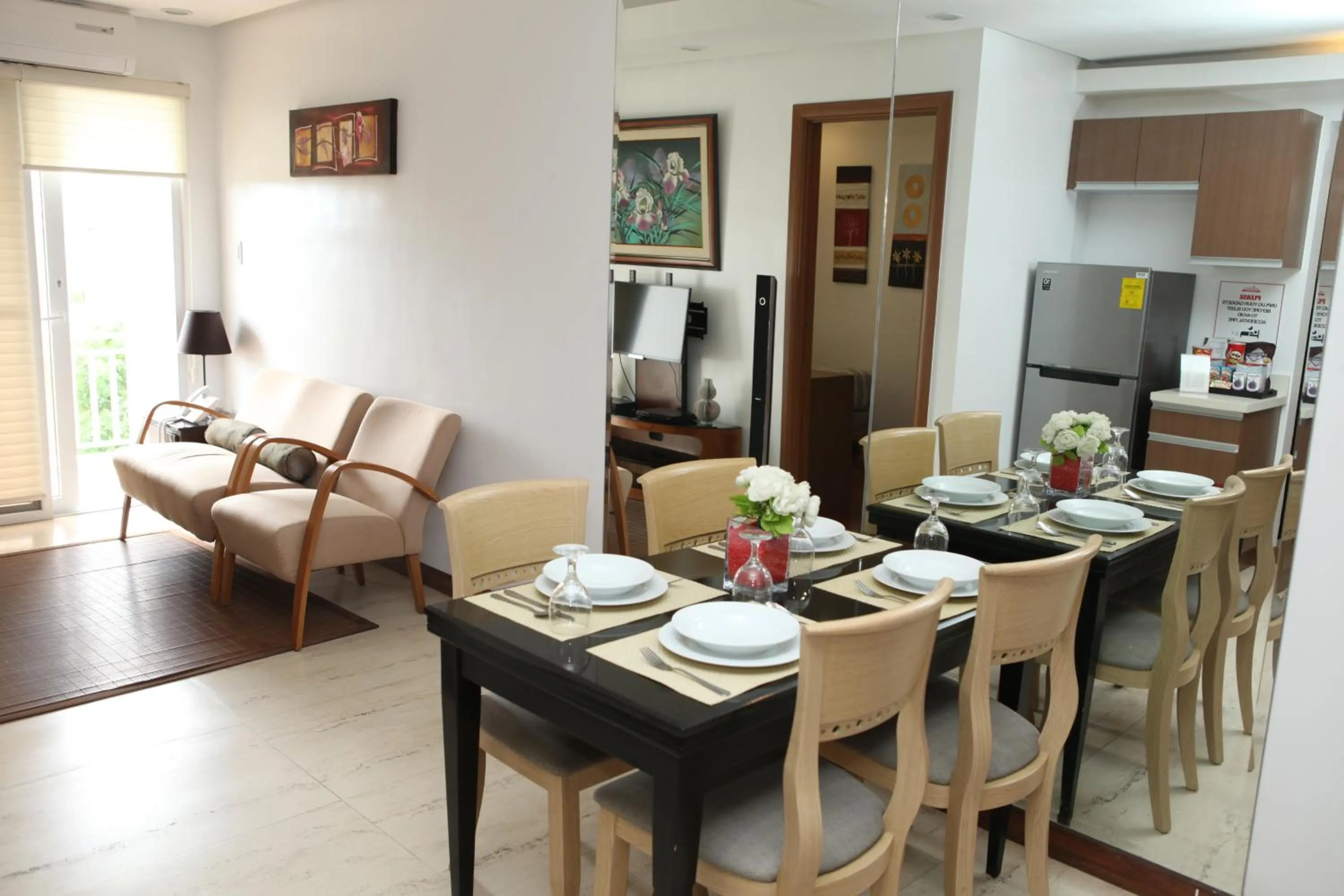 Living room in Centtro Residences