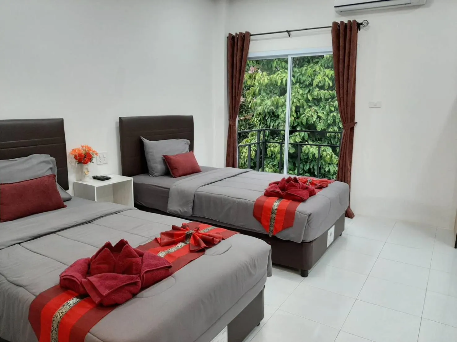 Bed in K.K. Park Resort