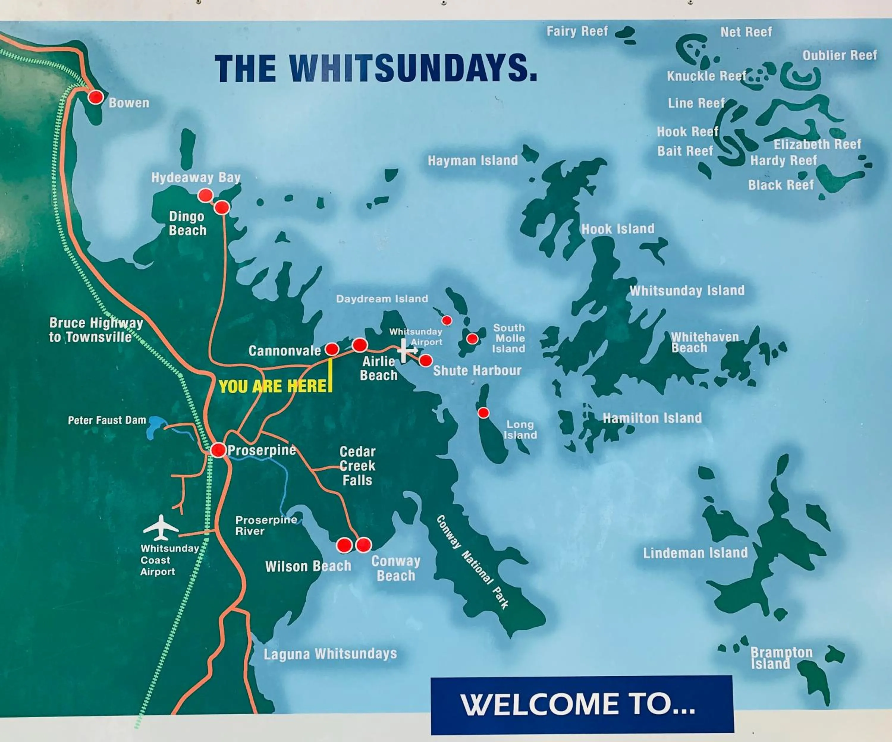Nearby landmark in DAYDREAMING Airlie Beach, Water views & only 200m to boardwalk.