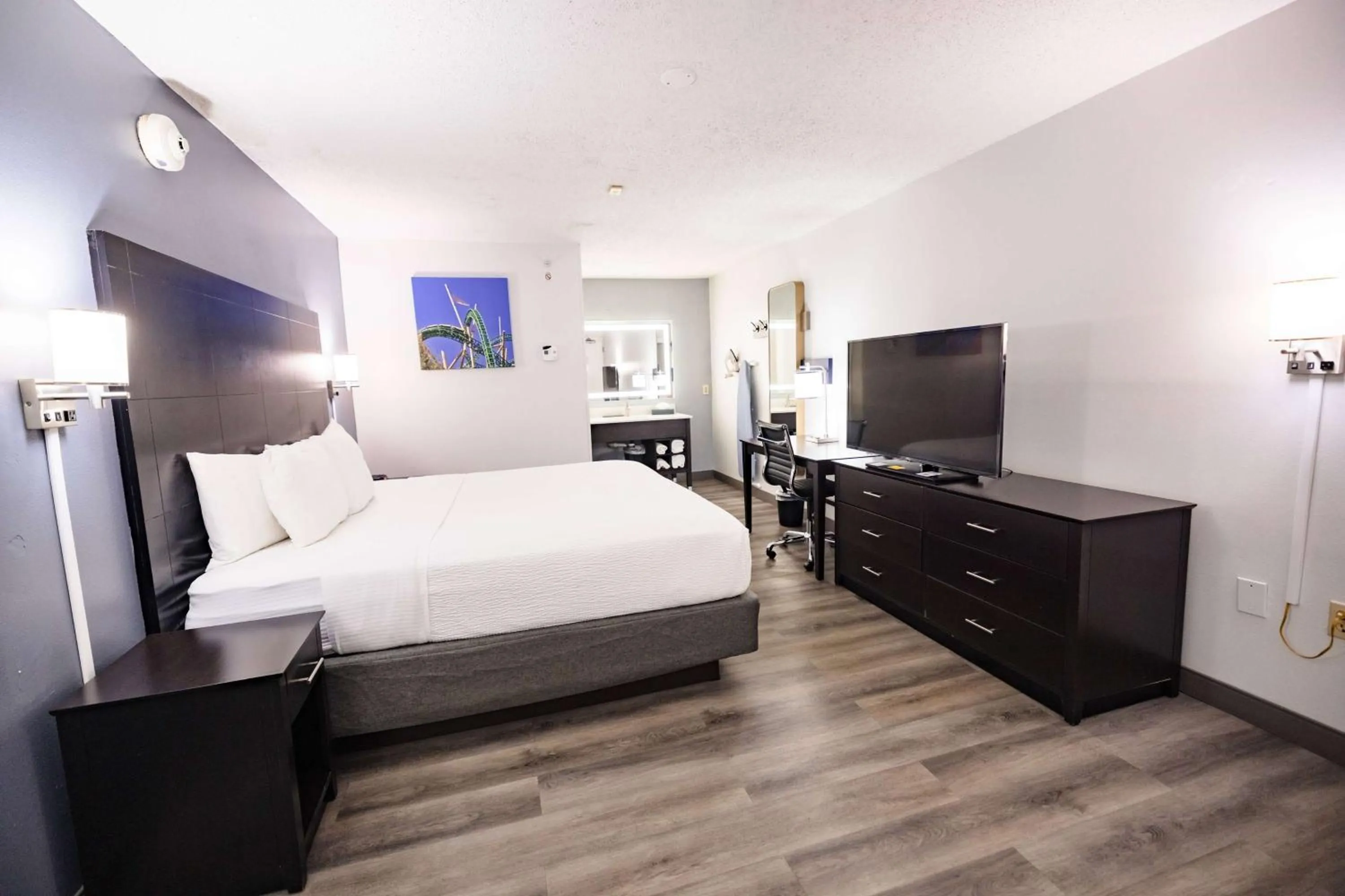 Photo of the whole room, Bed in La Quinta Inn by Wyndham Tampa Near Busch Gardens