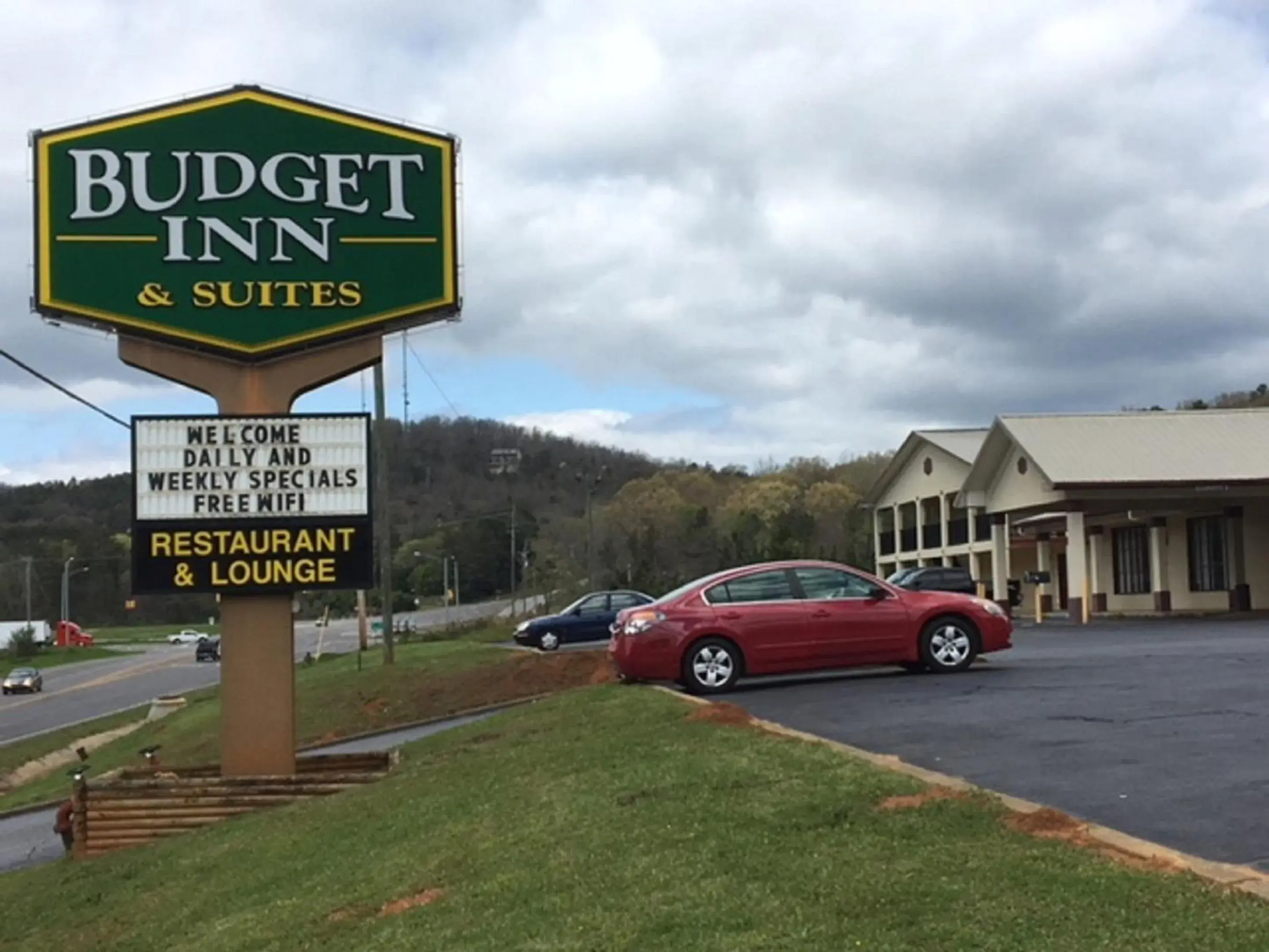 Property logo or sign, Property Building in Budget Inn & Suites - Talladega