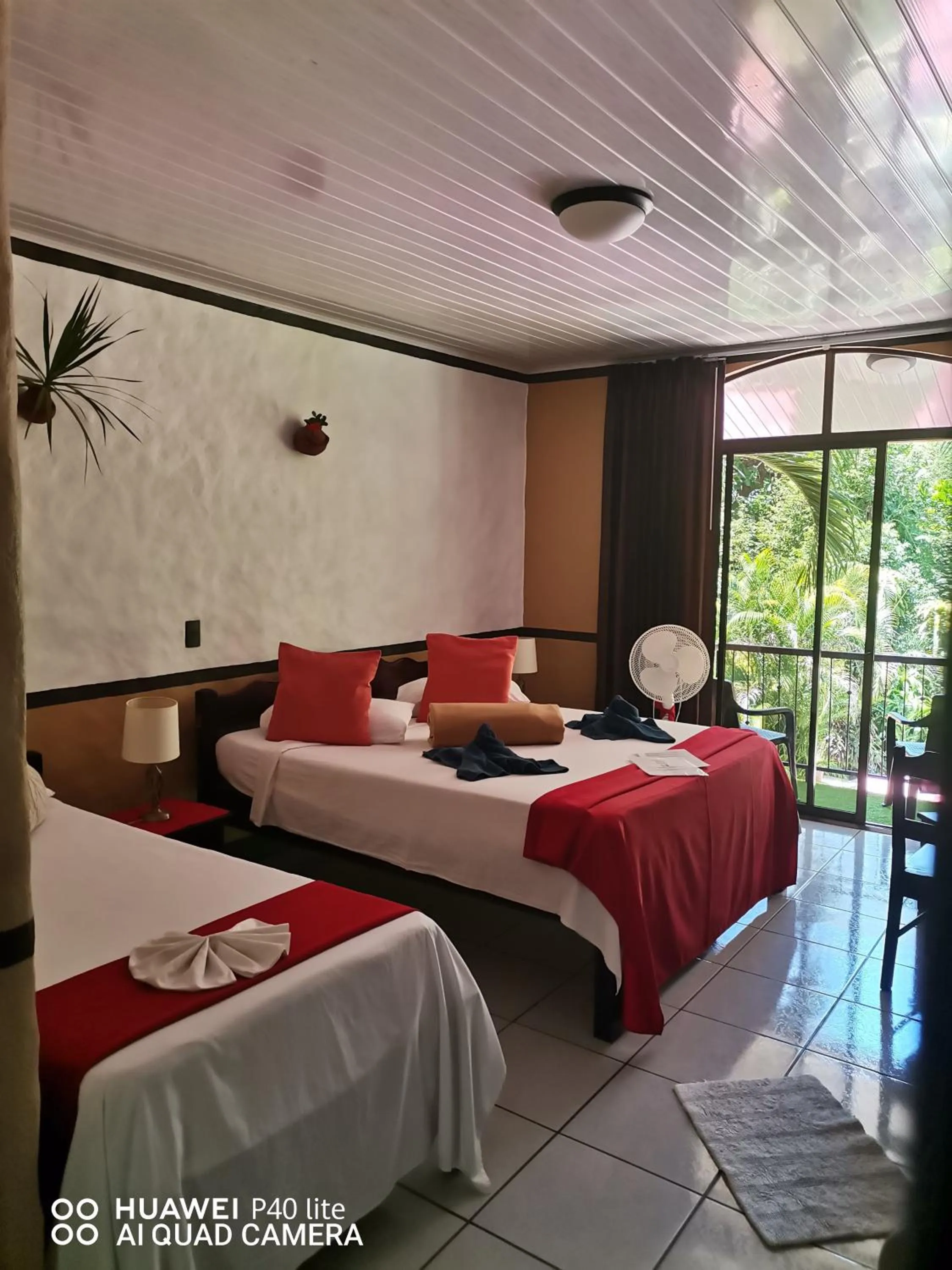 Bed in Hotel Belvedere Playa Samara Costa Rica