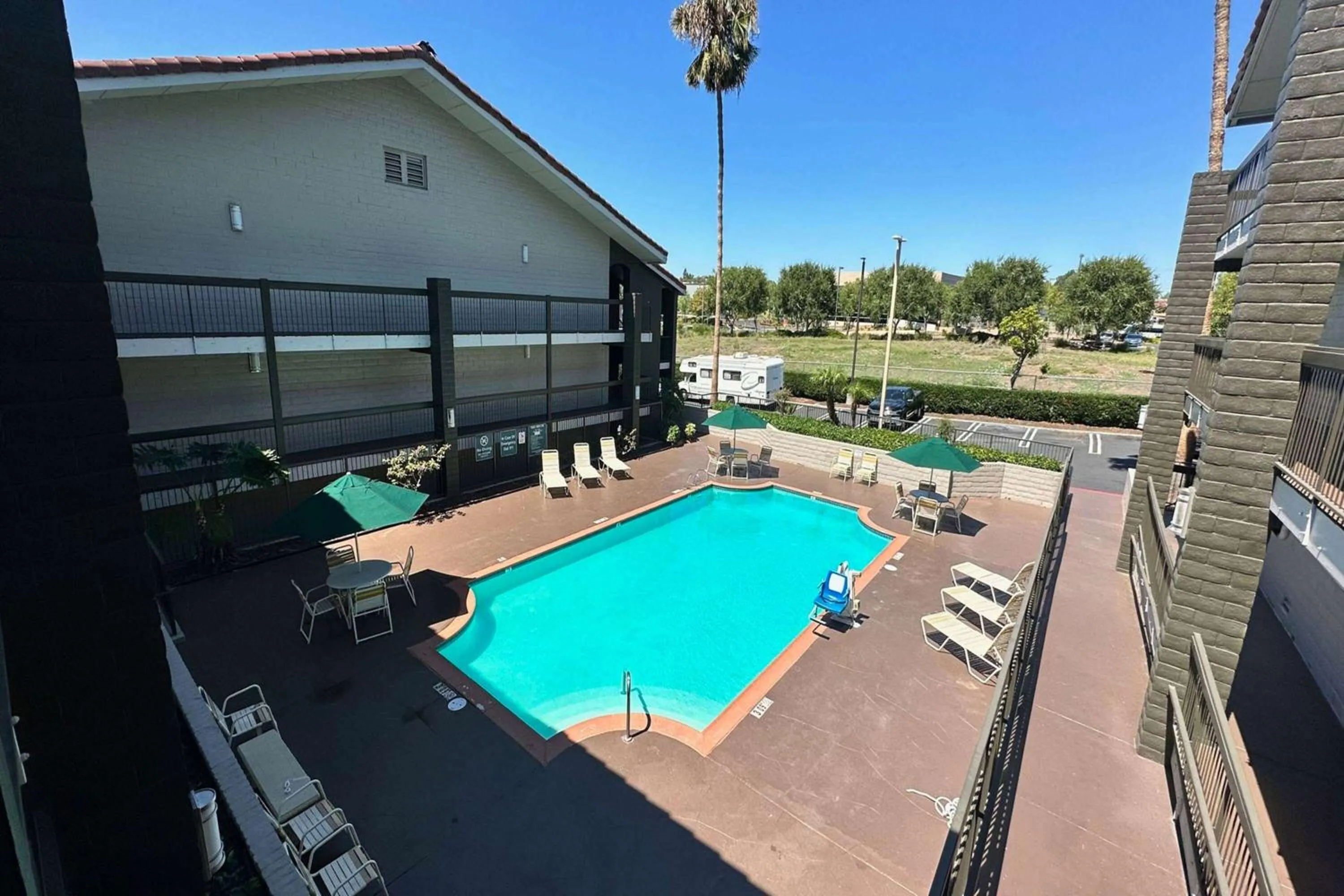 Pool view in La Quinta Inn by Wyndham San Diego Vista
