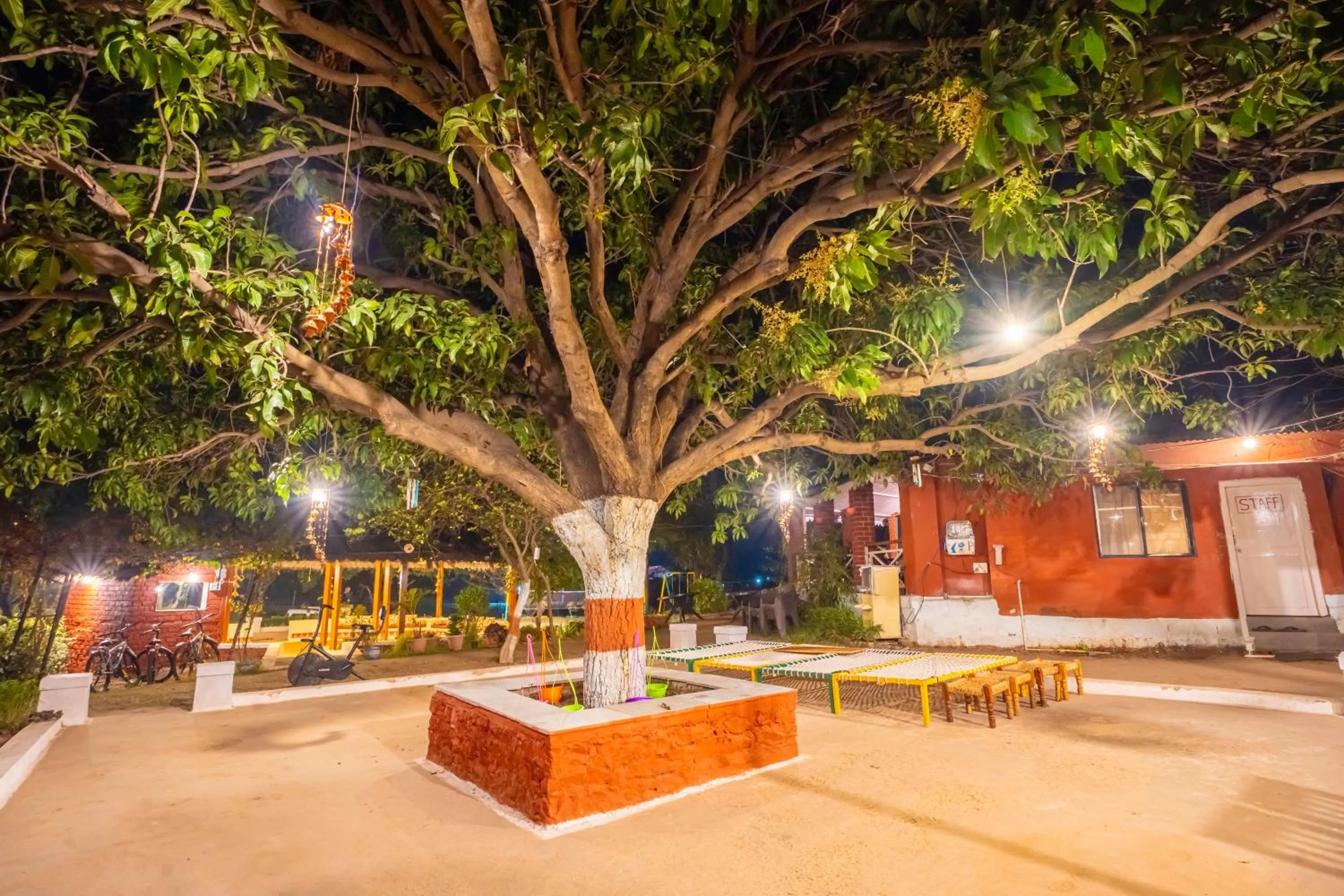 Seating area in WOW STAYZ2 Pachmarhi Foothill Cottages